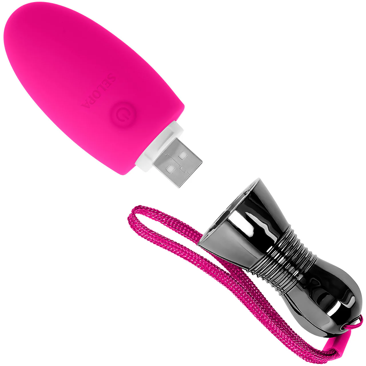 Selopa Companion Silicone Rechargeable Vibrating Egg - Pink - Image 6
