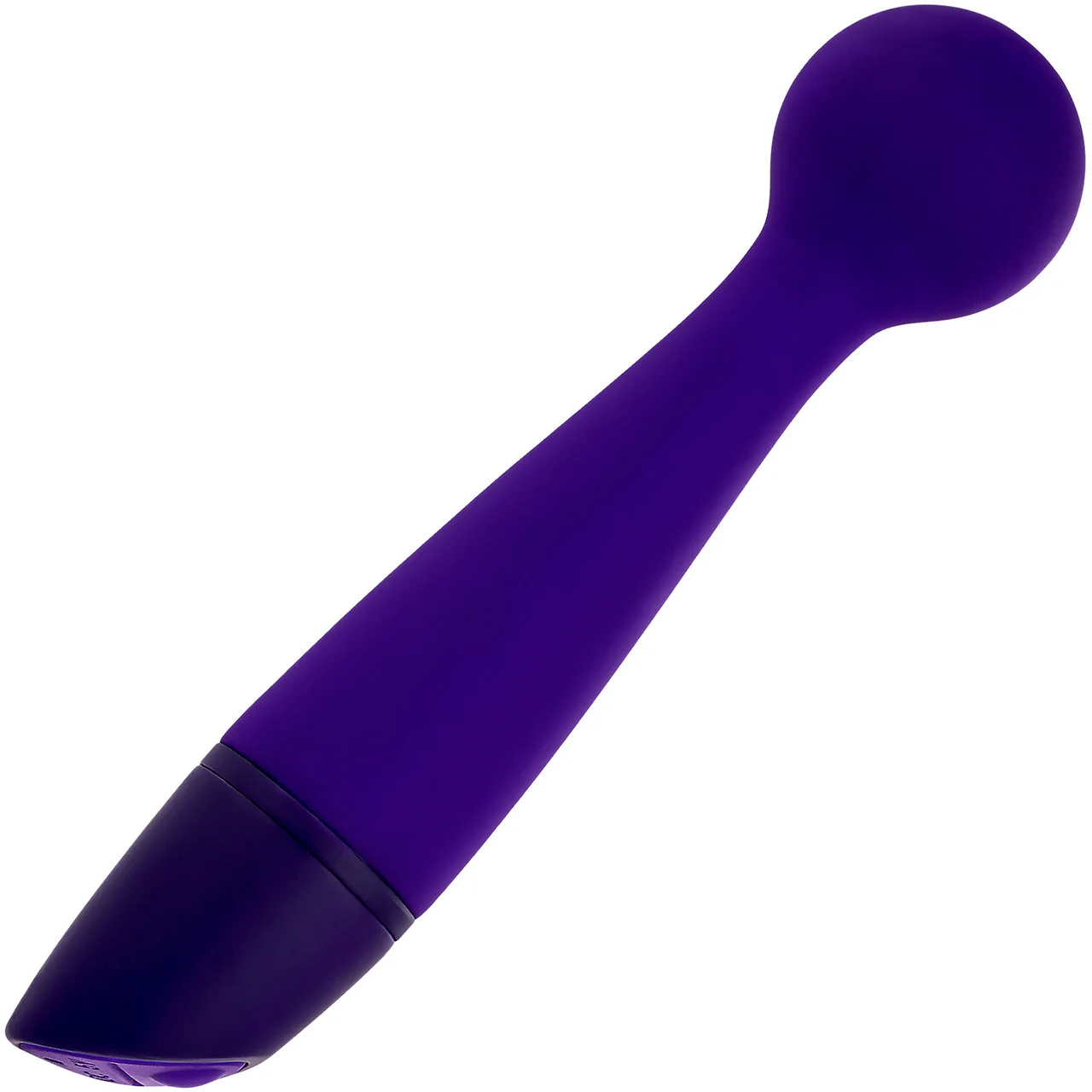 Selopa Gumball Rechargeable Waterproof Silicone Wand Style Vibrator - Purple - Image 3