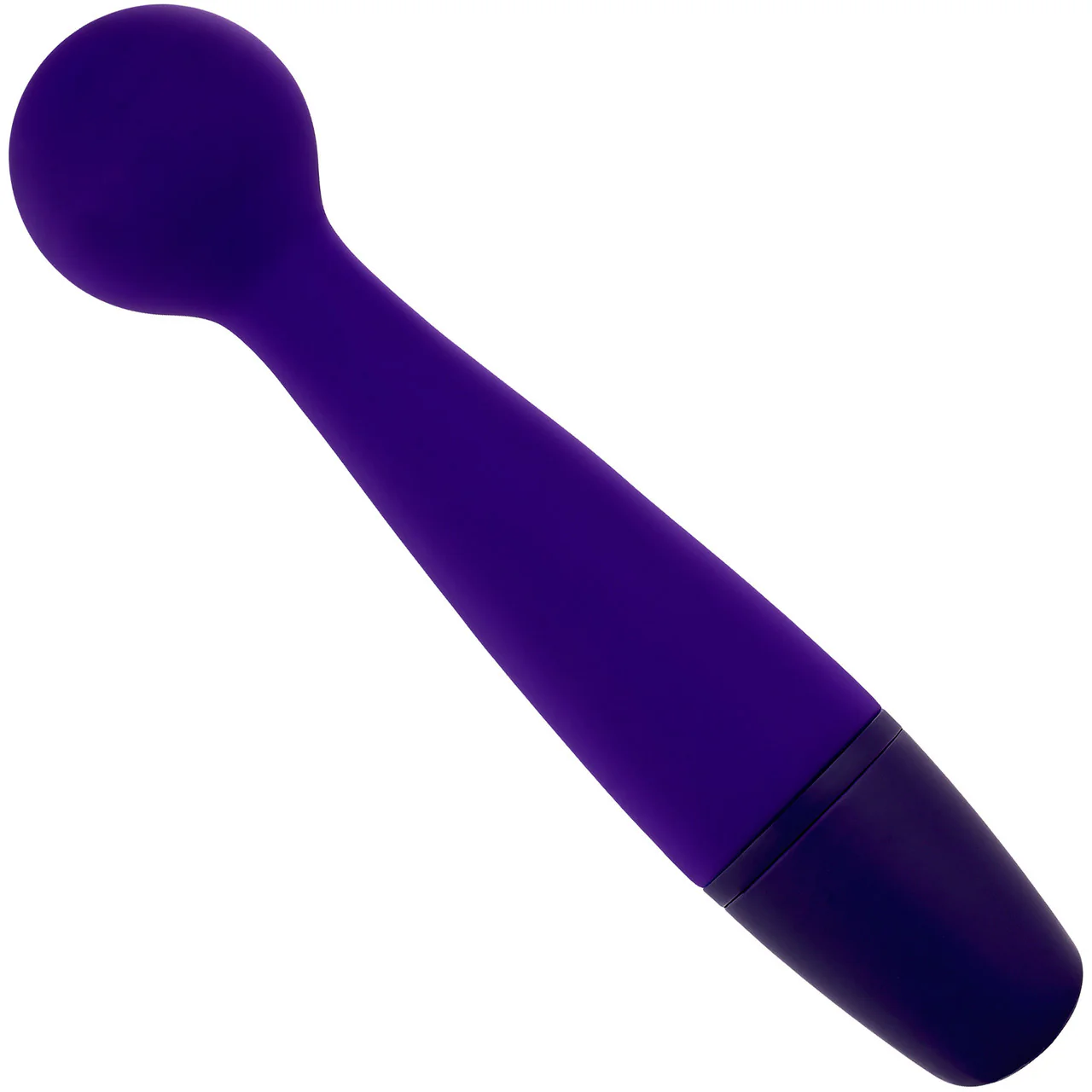 Selopa Gumball Rechargeable Waterproof Silicone Wand Style Vibrator - Purple - Image 4