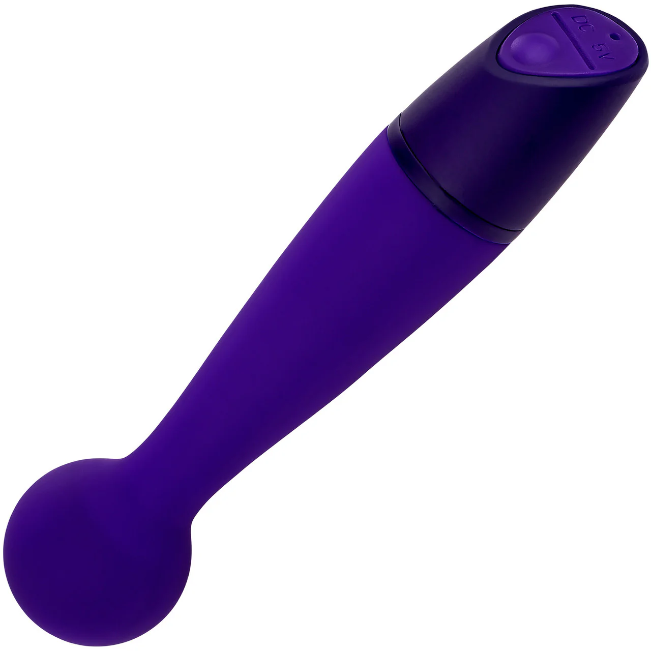 Selopa Gumball Rechargeable Waterproof Silicone Wand Style Vibrator - Purple - Image 5