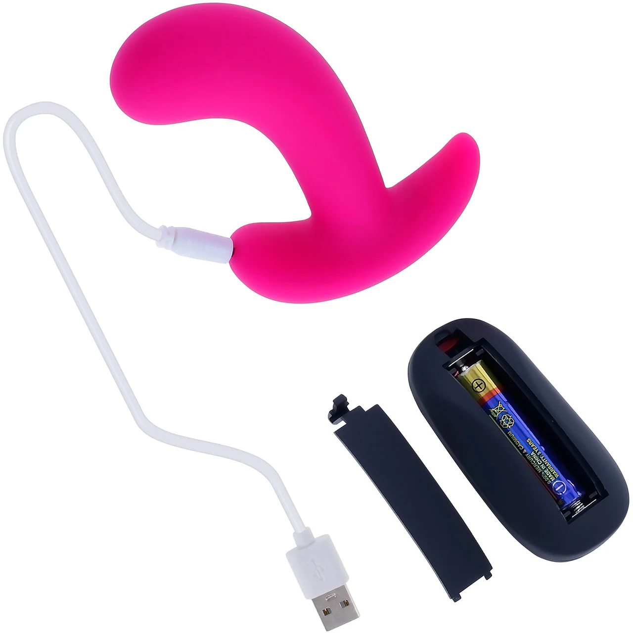 Selopa Hooking Up Rechargeable Silicone Waterproof Vibrating Prostate Massager With Remote - Pink - Image 7