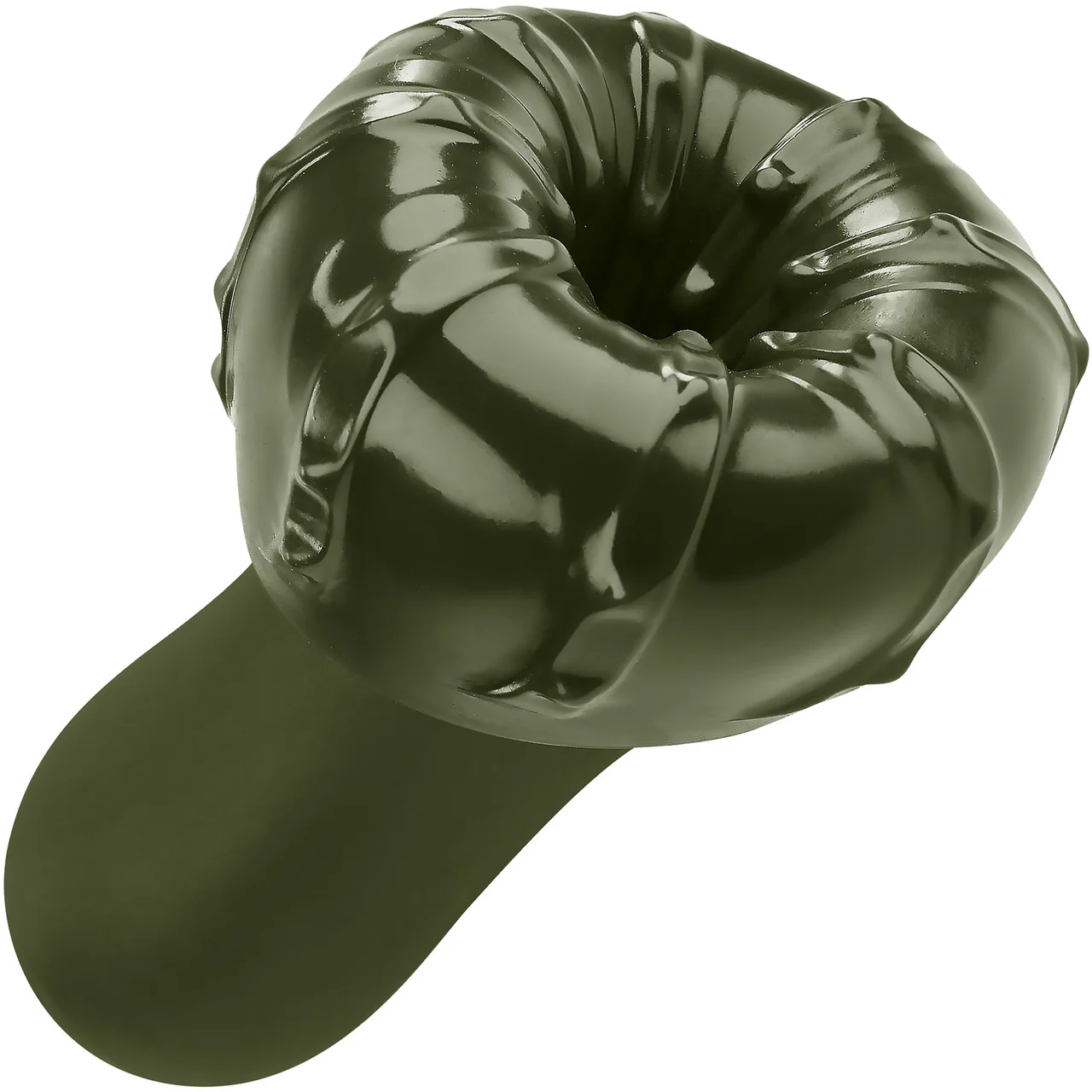 Selopa Kingpin Textured Penis Stroker - Green - Image 3