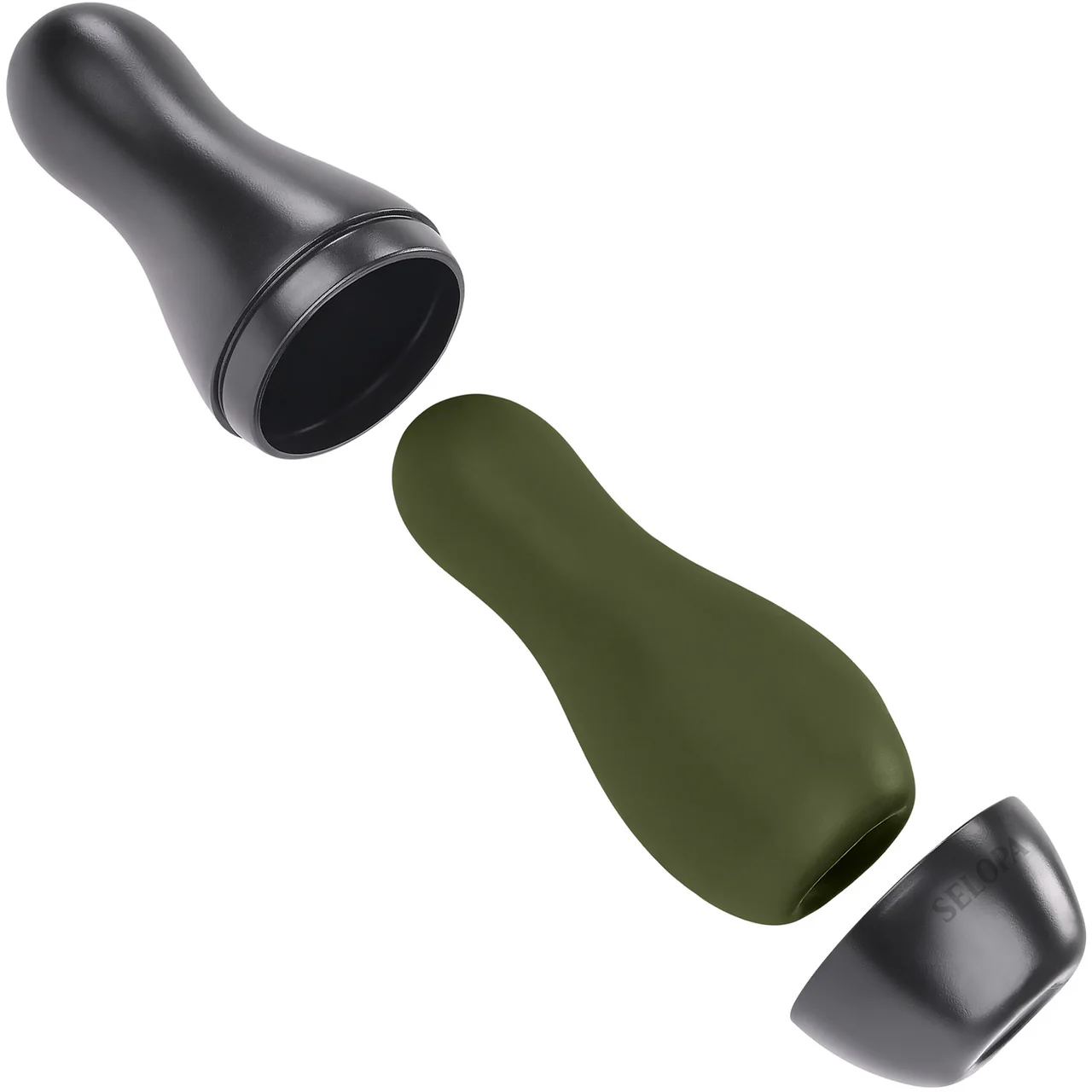 Selopa Kingpin Textured Penis Stroker - Green - Image 6