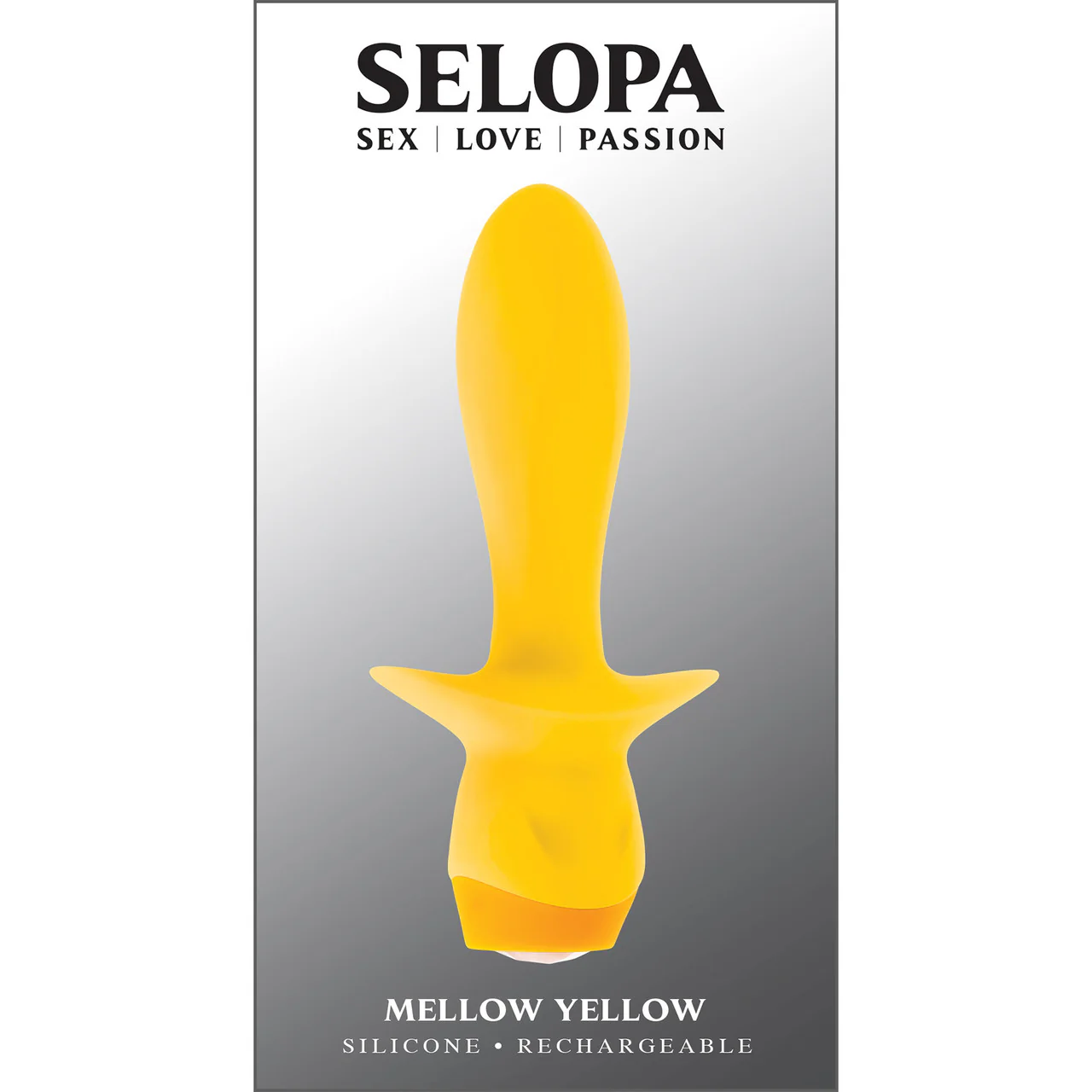 Selopa Mellow Yellow Silicone Rechargeable Waterproof Vibrating Butt Plug - Image 8