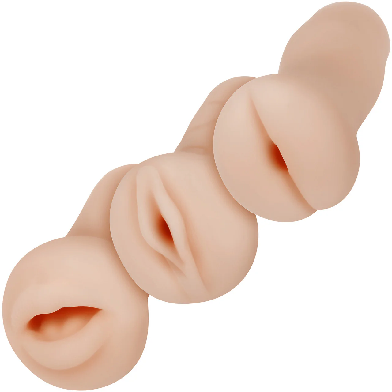Selopa Party Pack 3-Piece Oral, Vaginal & Anal Penis Strokers - Vanilla - Image 10