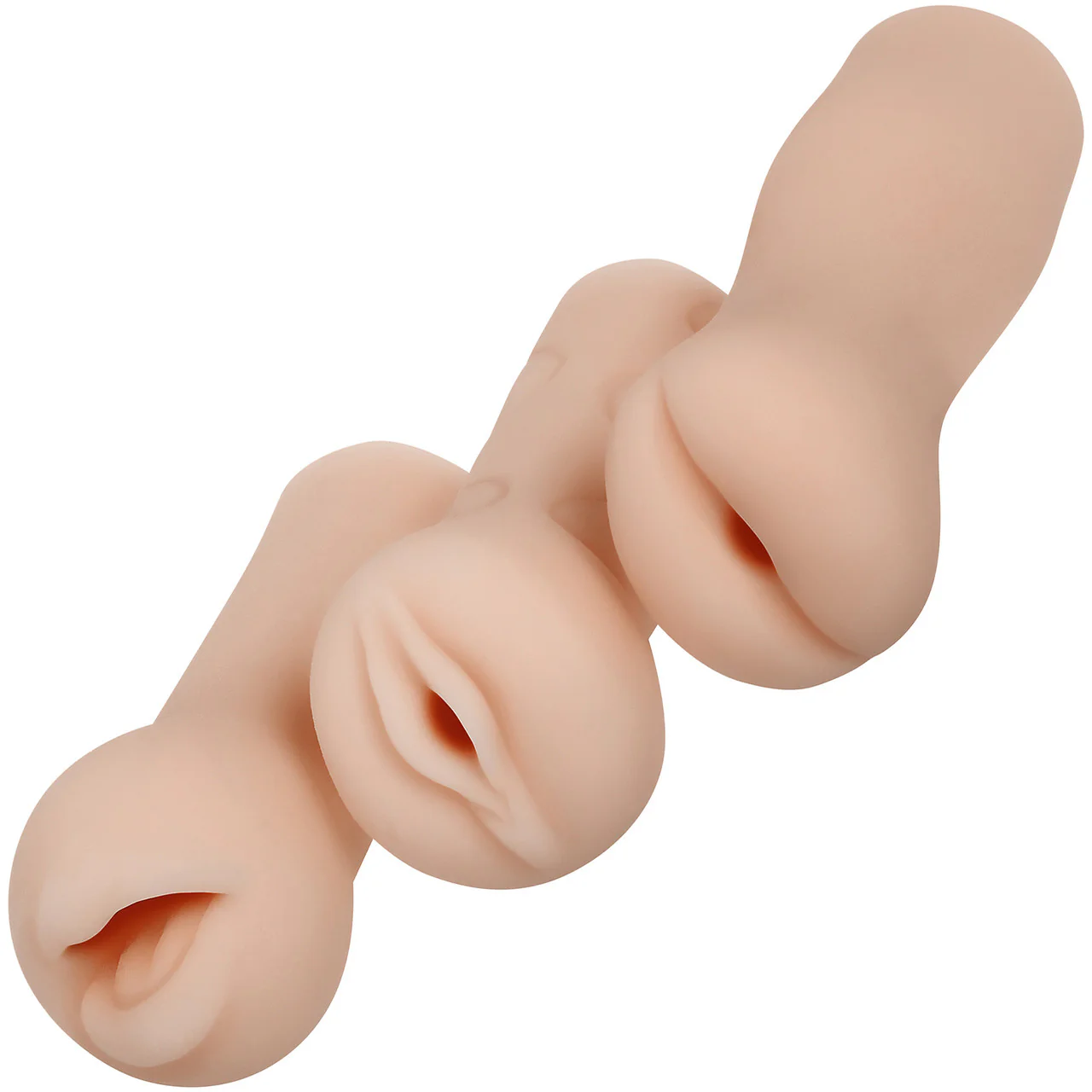 Selopa Party Pack 3-Piece Oral, Vaginal & Anal Penis Strokers - Vanilla - Image 2