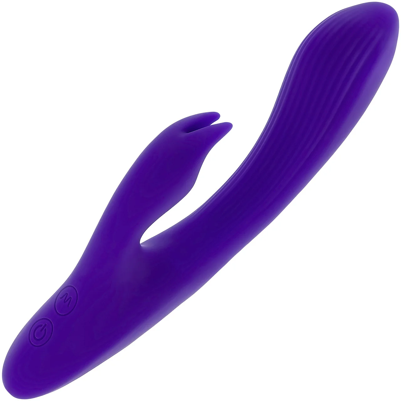 Selopa Poseable Bunny Silicone Rechargeable Waterproof Rabbit Style Vibrator - Purple - Image 3