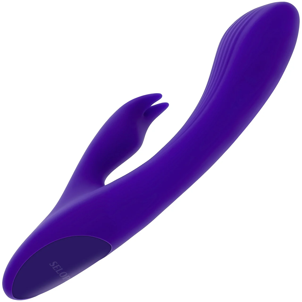 Selopa Poseable Bunny Silicone Rechargeable Waterproof Rabbit Style Vibrator - Purple - Image 5