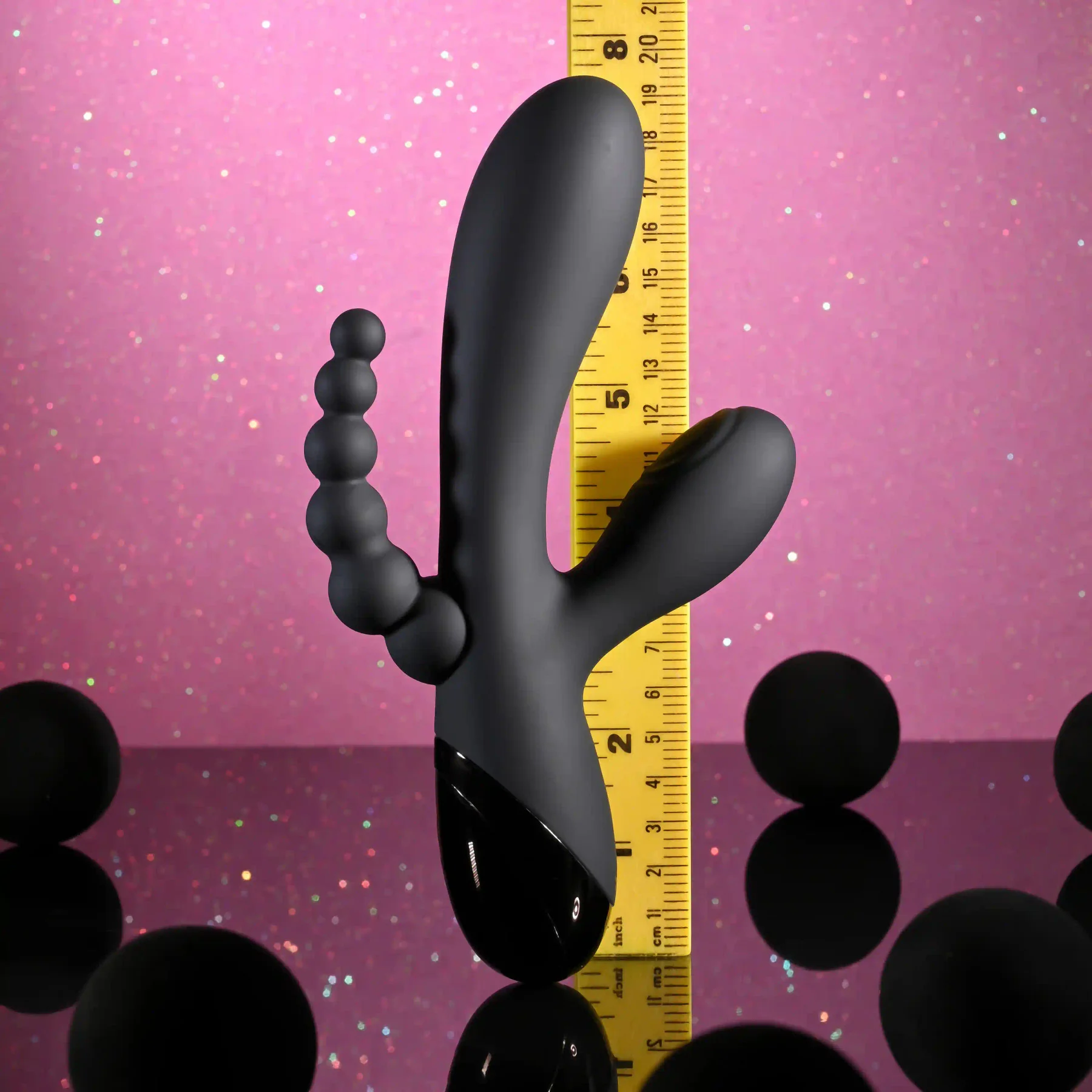 Selopa Triple Aces Rechargeable Silicone Triple Rabbit Vibrator - Image 12