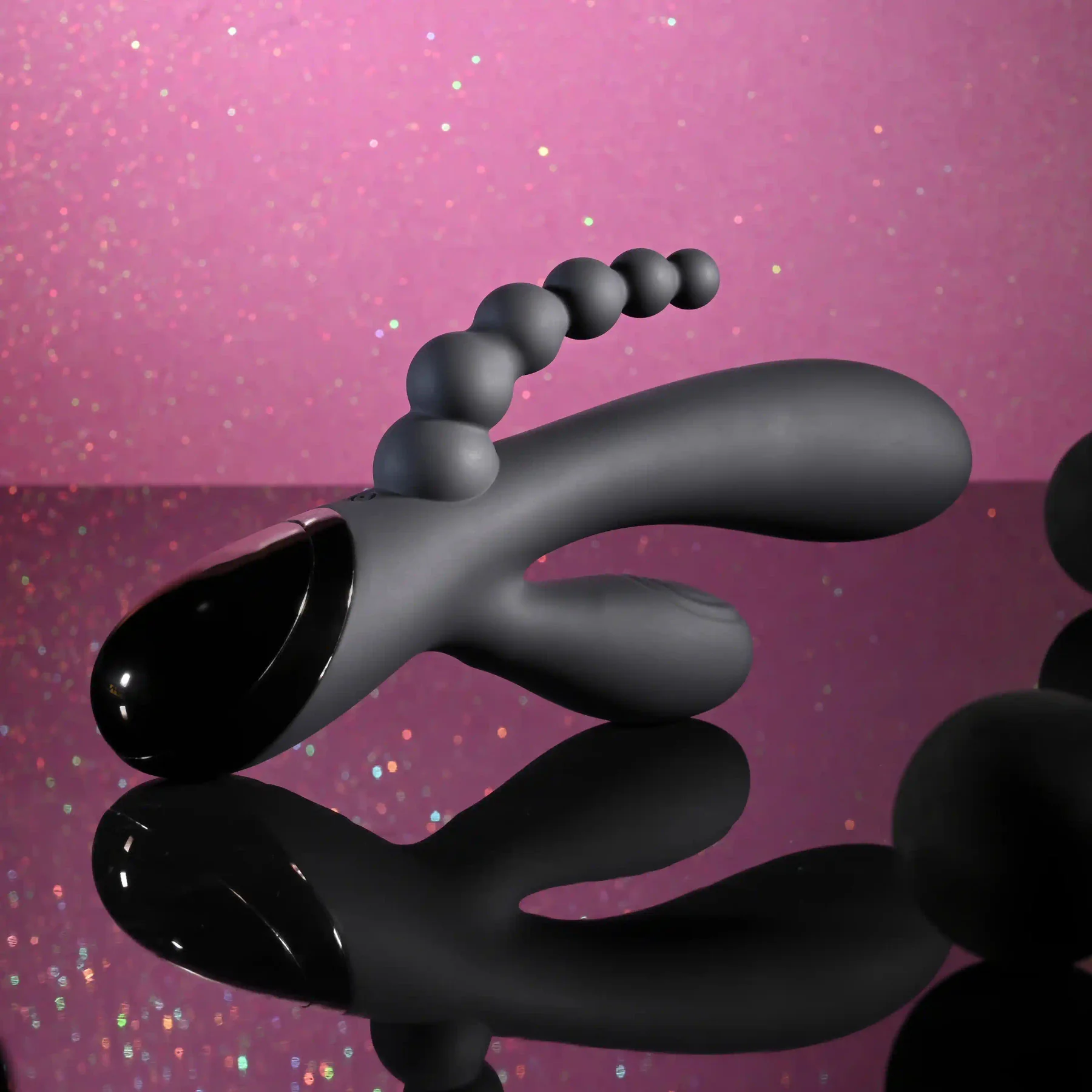 Selopa Triple Aces Rechargeable Silicone Triple Rabbit Vibrator - Image 4