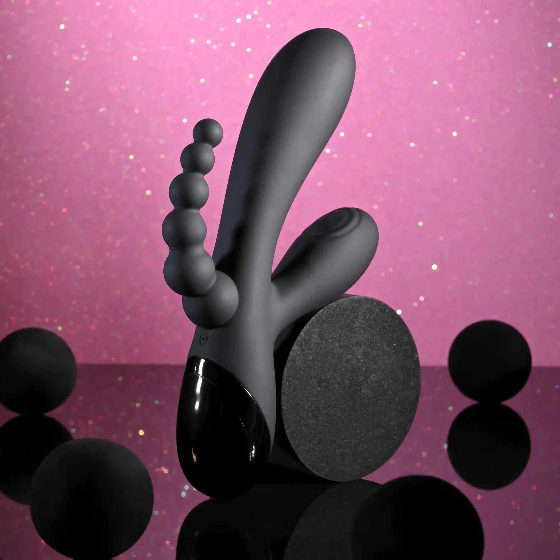 Selopa Triple Aces Rechargeable Silicone Triple Rabbit Vibrator - Image 6
