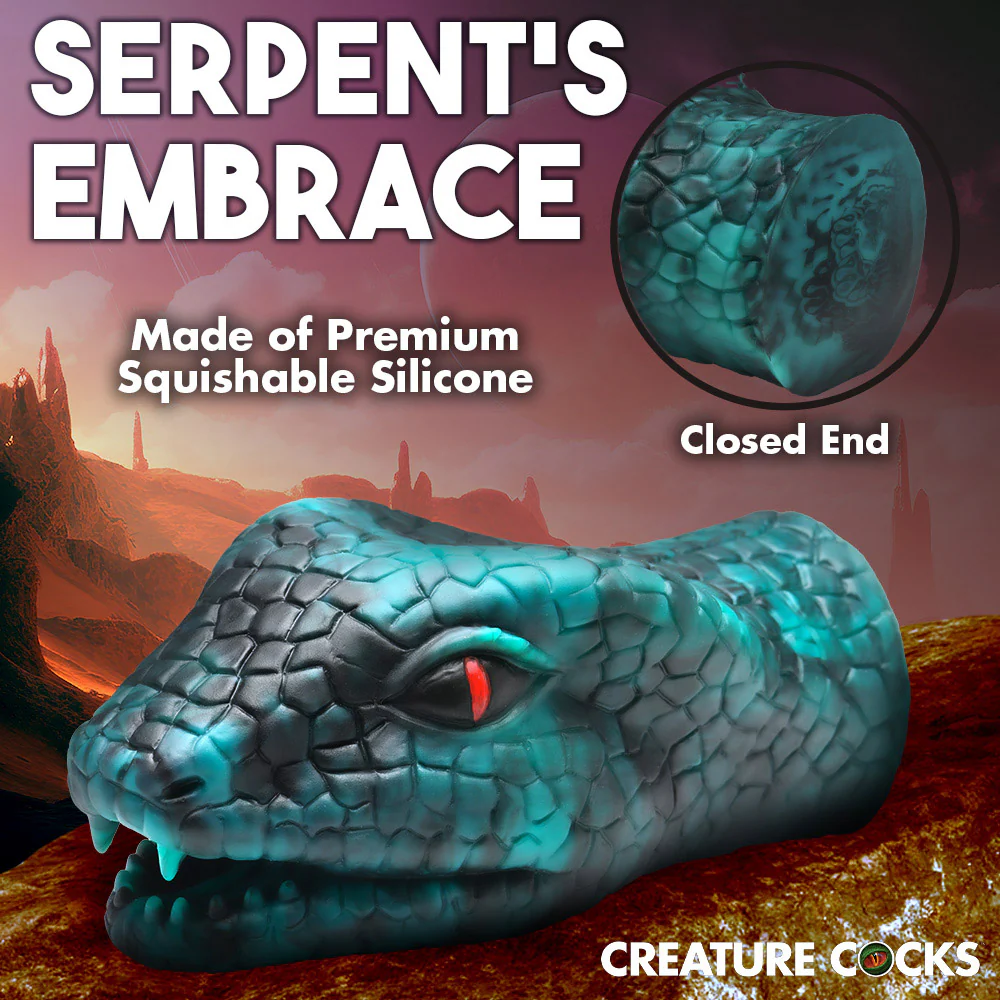 Serpentine Stroker Silicone Masturbator By Creature Cocks - Image 14
