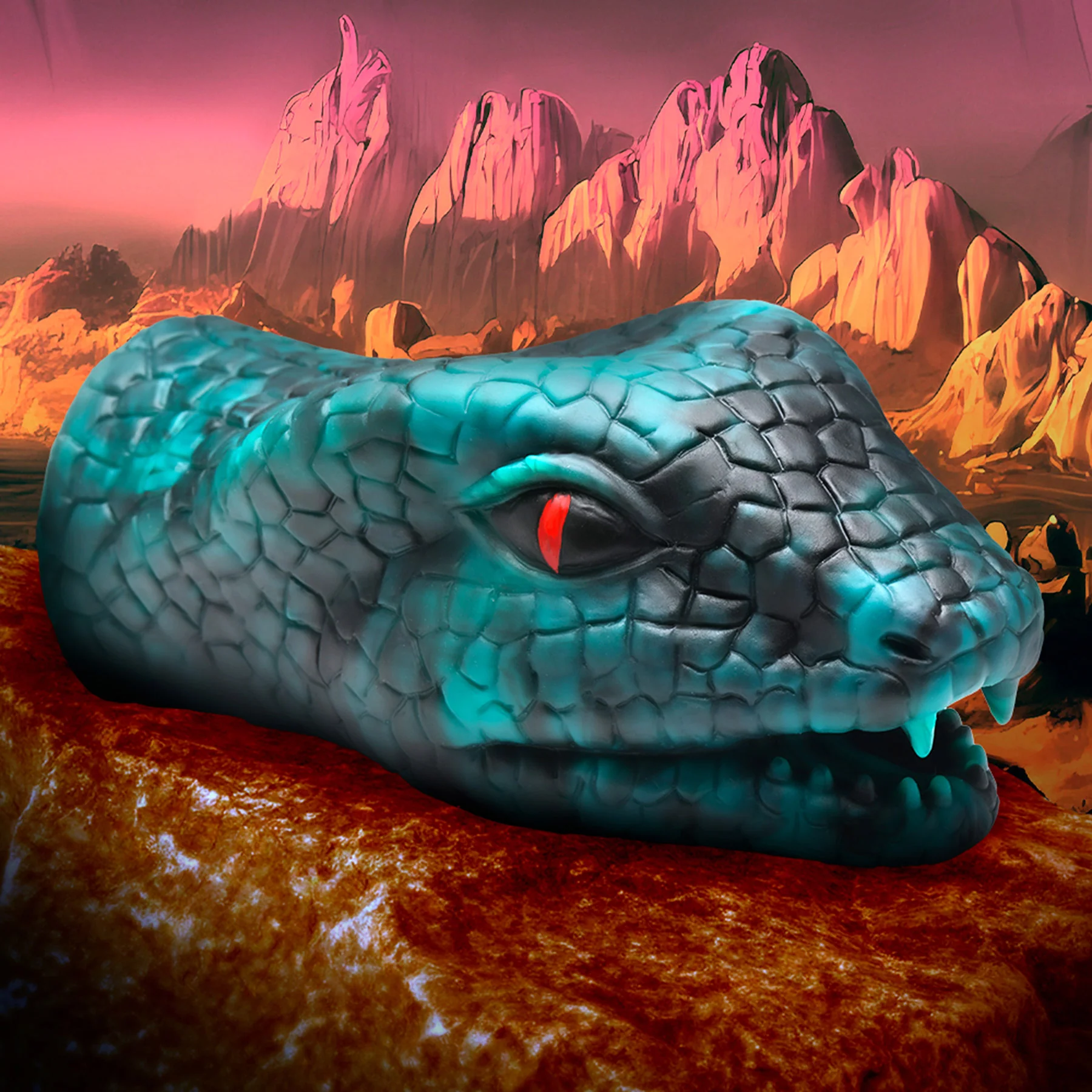 Serpentine Stroker Silicone Masturbator By Creature Cocks - Image 20