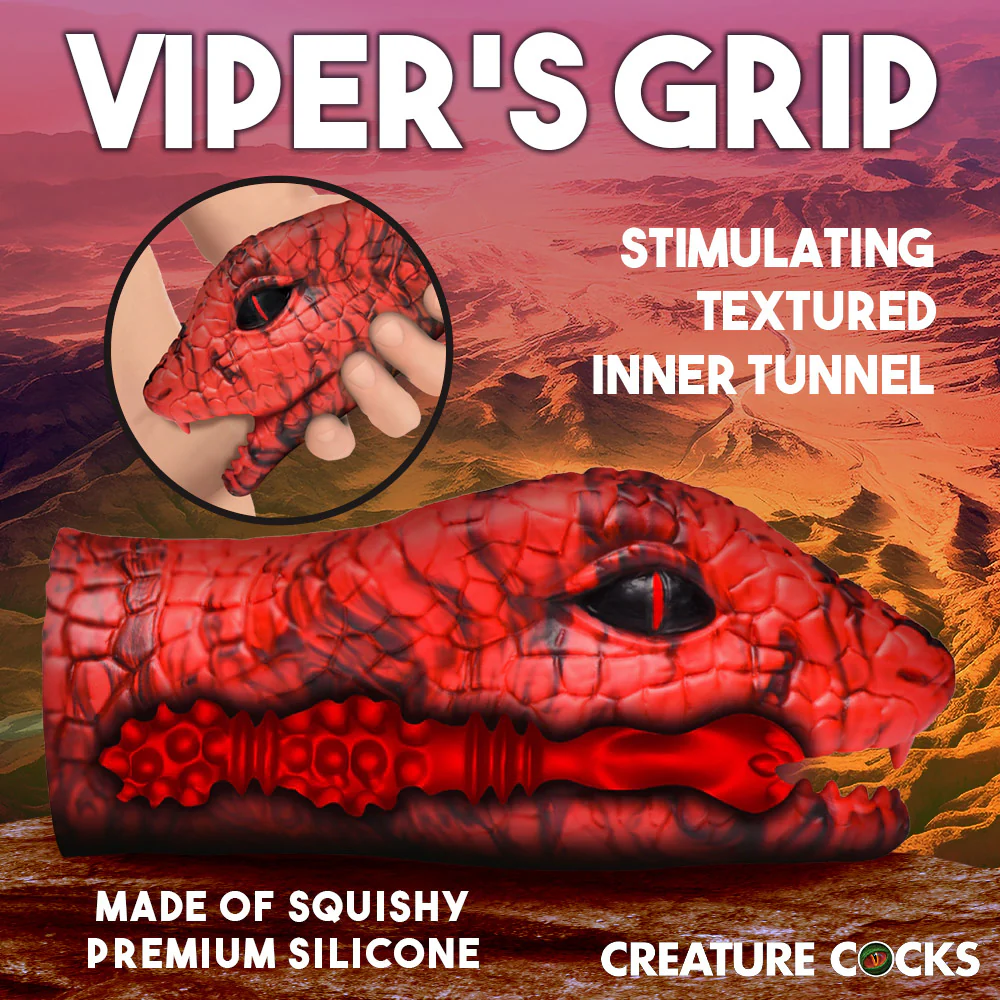 Serpentine Stroker Silicone Masturbator By Creature Cocks - Image 5