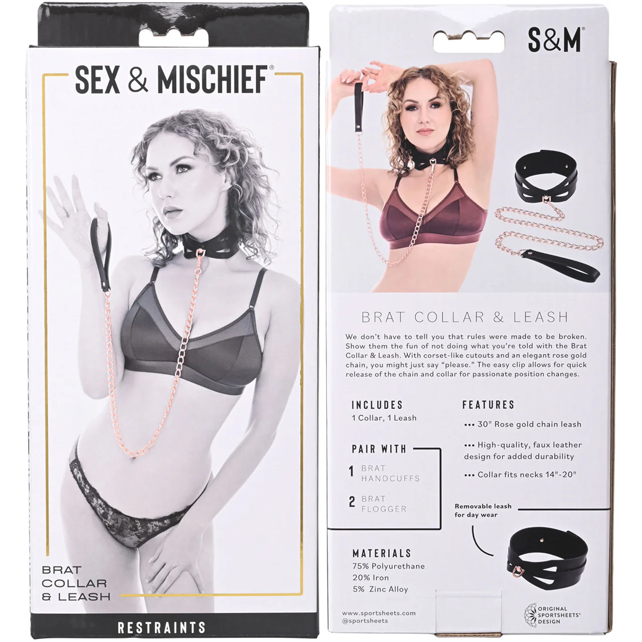 Sex & Mischief Brat Collar & Leash By Sportsheets - Image 5