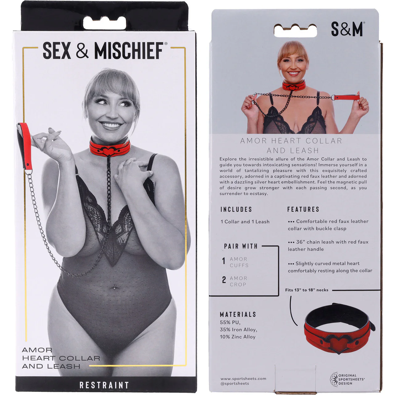 Sex & Mischief Amor Collar & Leash By Sportsheets - Image 8