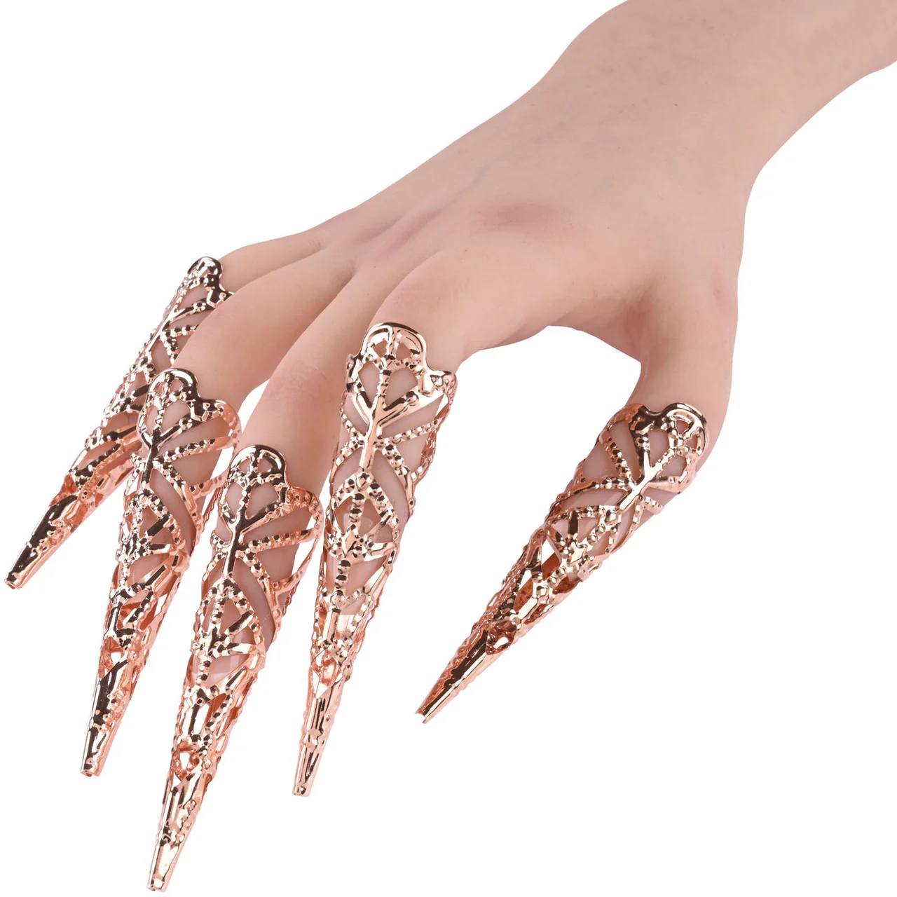 Sex & Mischief Brat Sensory Fingertips By Sportsheets - Rose Gold - Image 2