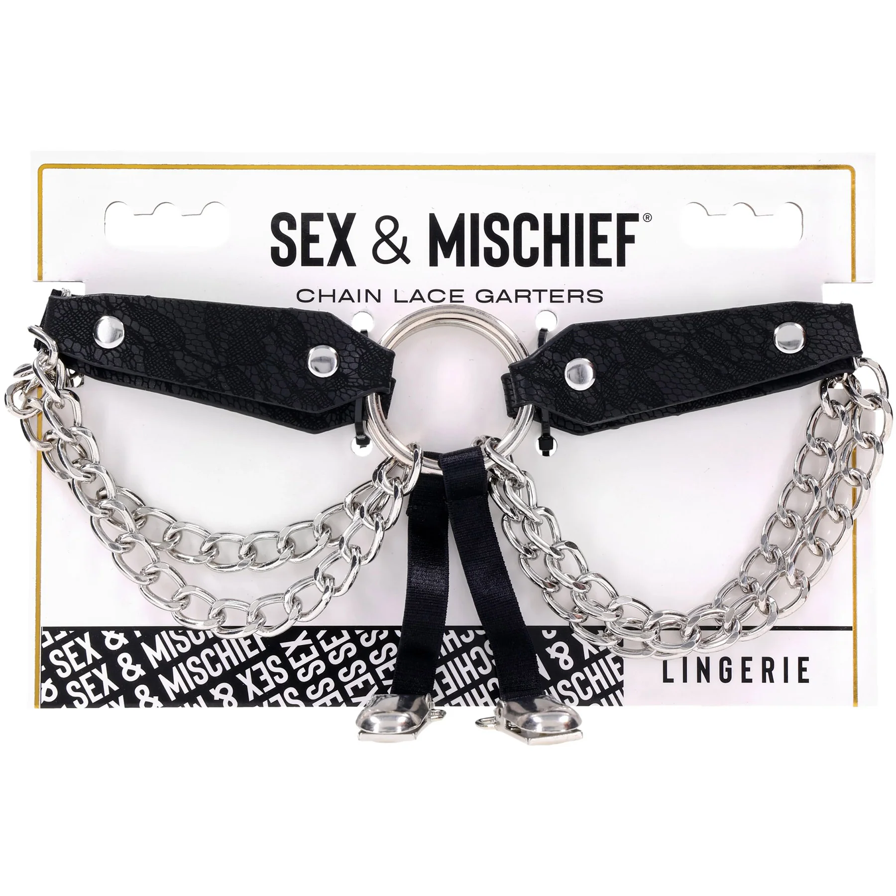 Sex & Mischief Chain Lace Garters By Sportsheets - Image 3