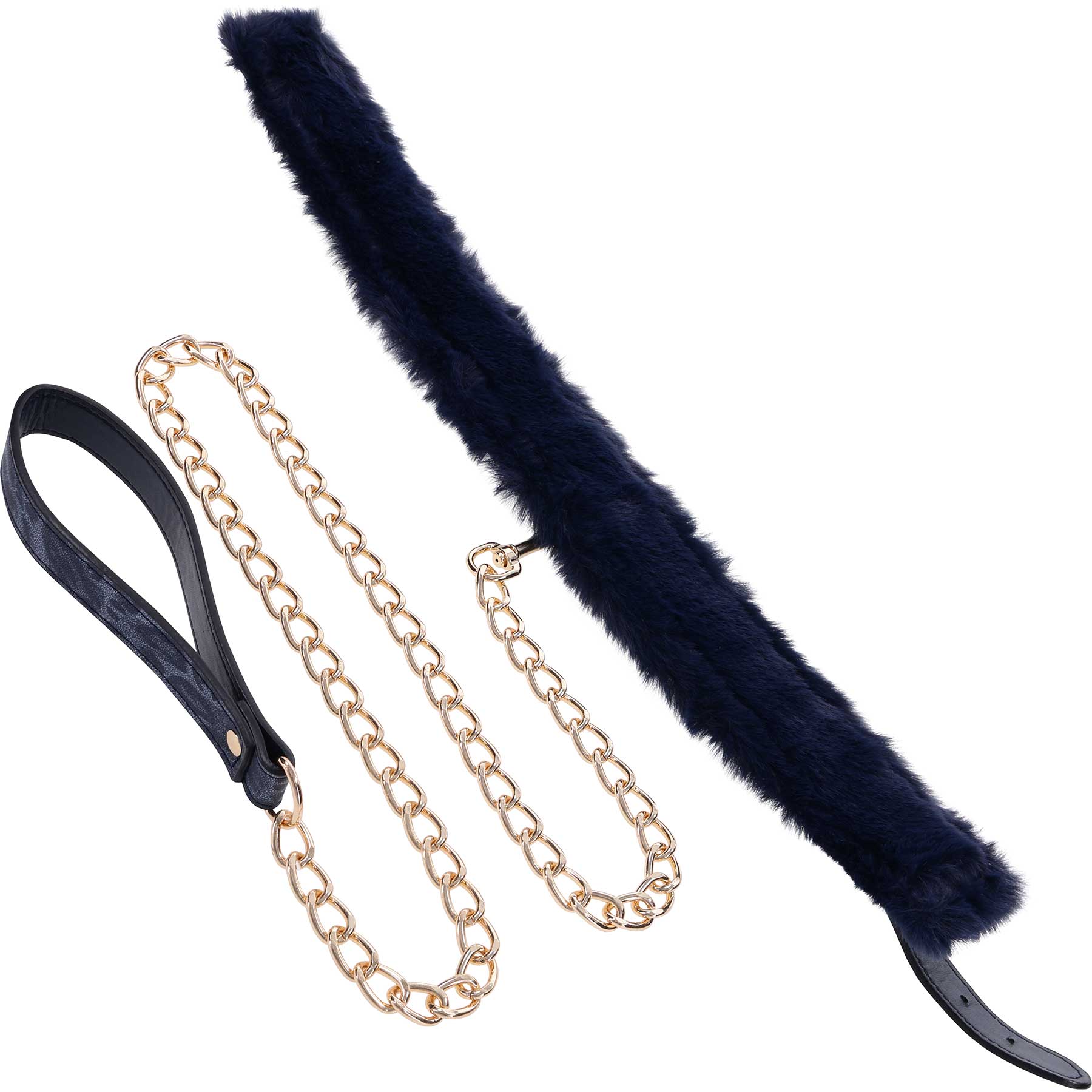 Sex & Mischief Cougar Fur Lined Collar & Leash By Sportsheets - Image 6