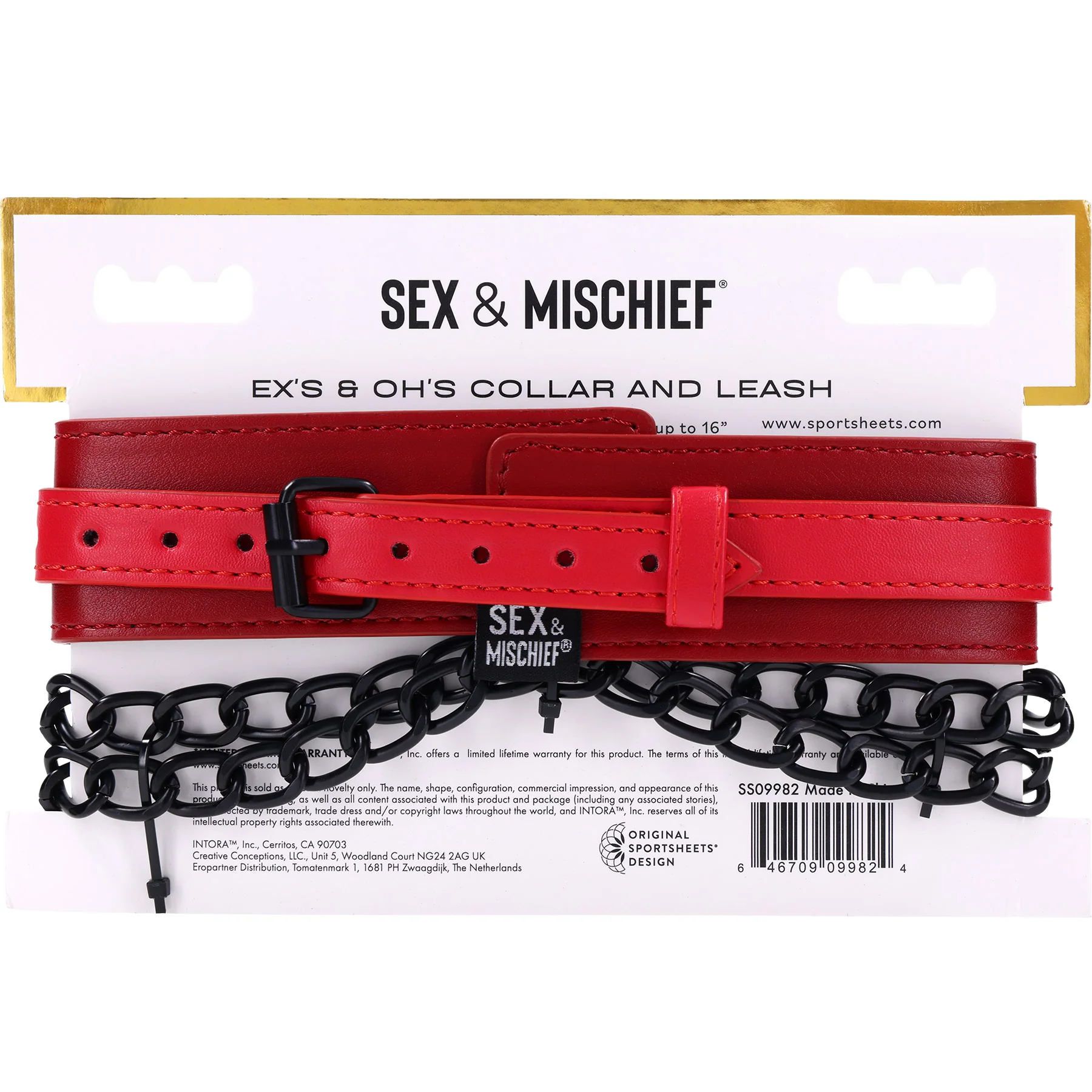 Sex & Mischief Ex's & Oh's Collar And Leash By Sportsheets - Image 12