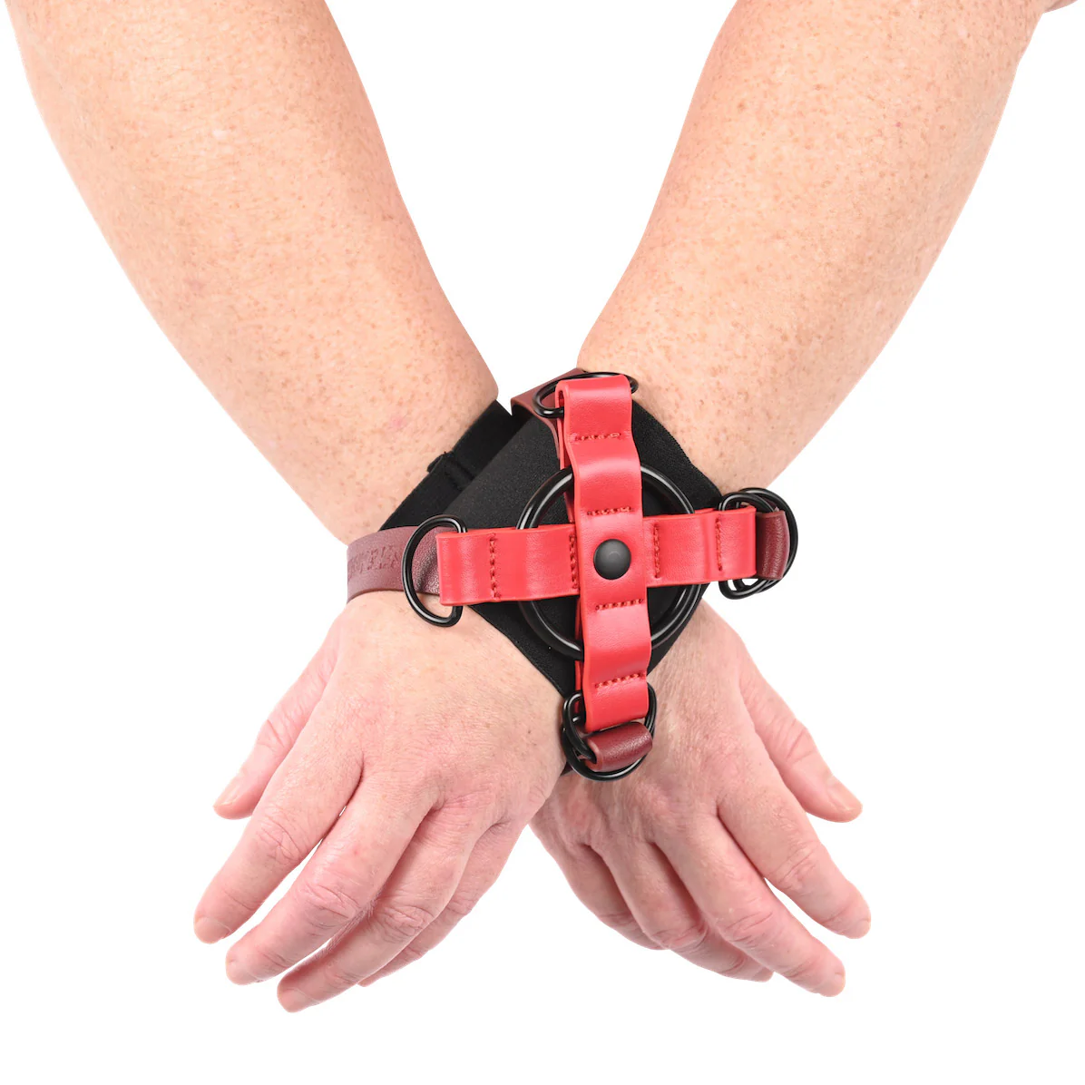 Sex & Mischief Ex's & Oh's Cross Cuffs By Sportsheets - Image 9