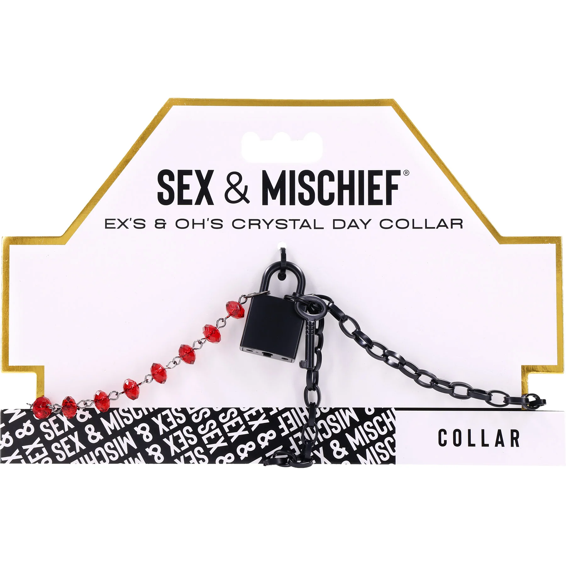 Sex & Mischief Ex's & Oh's Crystal Day Collar By Sportsheets - Image 7