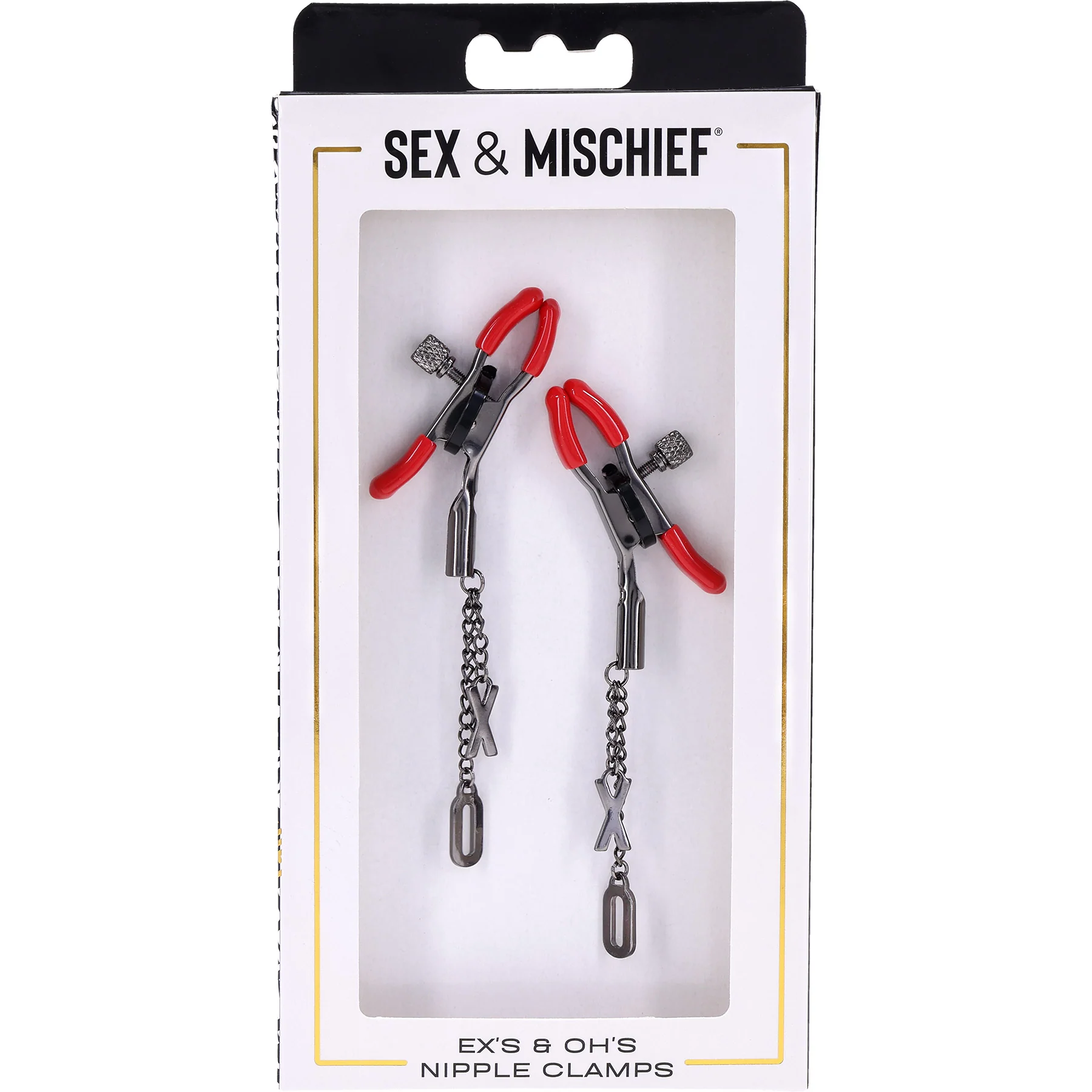 Sex & Mischief Ex's & Oh's Nipple Clamps By Sportsheets - Image 2