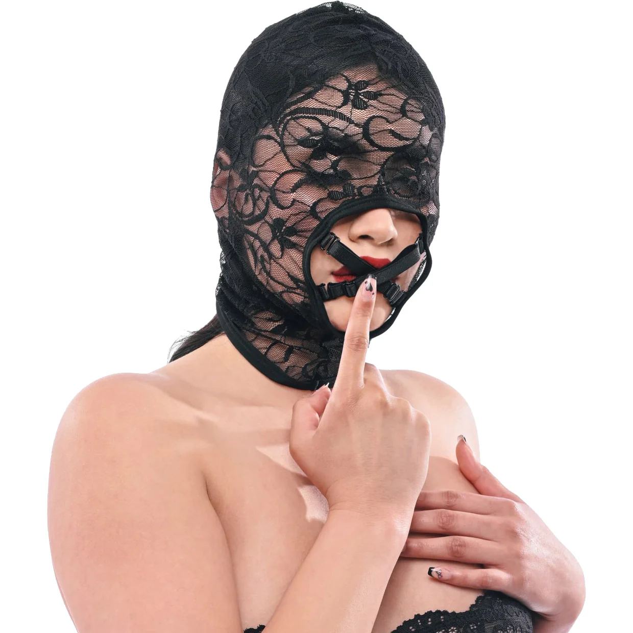 Sex & Mischief Lace Hush Hood - Image 4