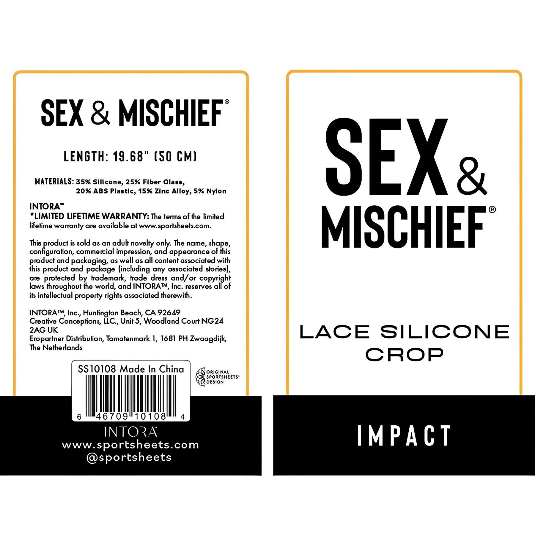 Sex & Mischief Lace Silicone Crop - Image 8