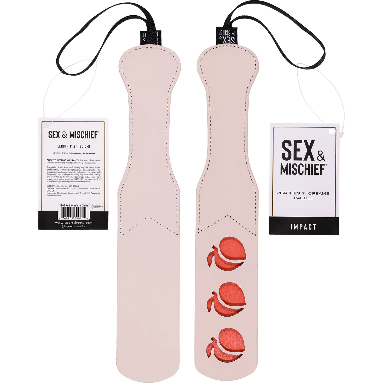 Sex & Mischief Peaches 'n CreaMe Paddle By Sportsheets - Rose Gold & Peach - Image 15