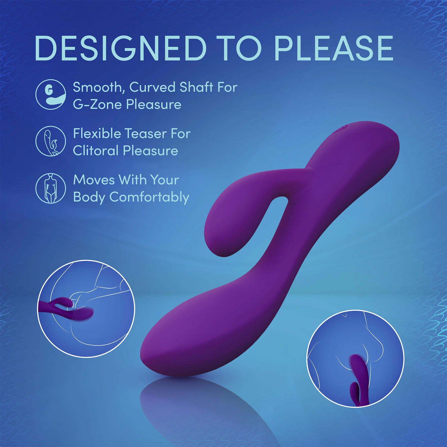 Sexy Things Fever Dream Rechargeable Silicone Rabbit Vibrator - Image 8