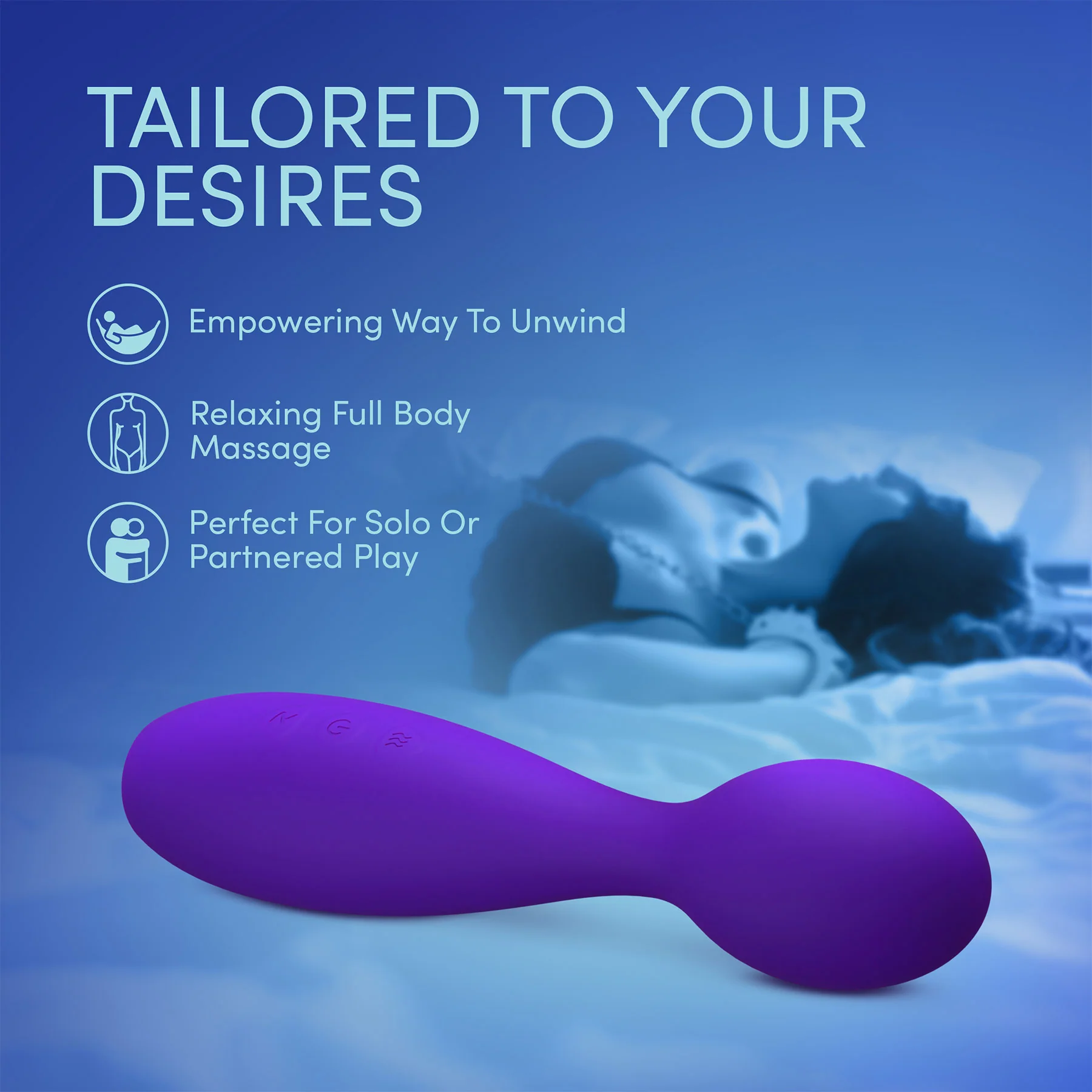 Sexy Things Velvet High Rechargeable Silicone Vibrating Wand - Image 8