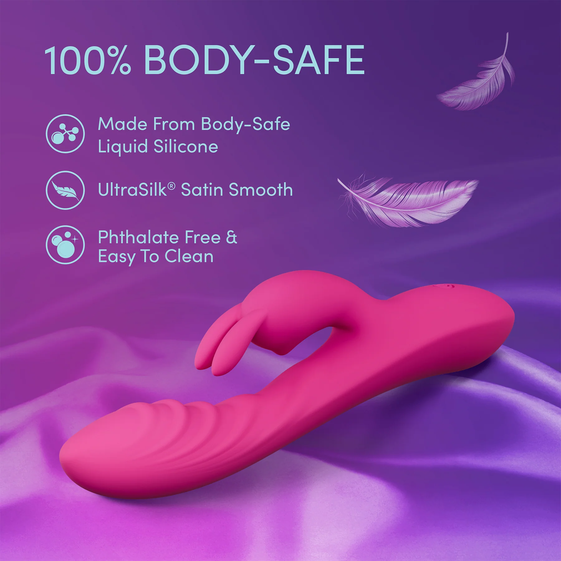 Sexy Things Wild Lust Rechargeable Silicone Rabbit Vibrator - Image 10