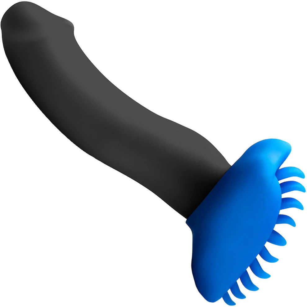 Shagger Soft Silicone Dildo Base Stimulation Cover For Harness Play By Banana Pants - Azure - Image 4
