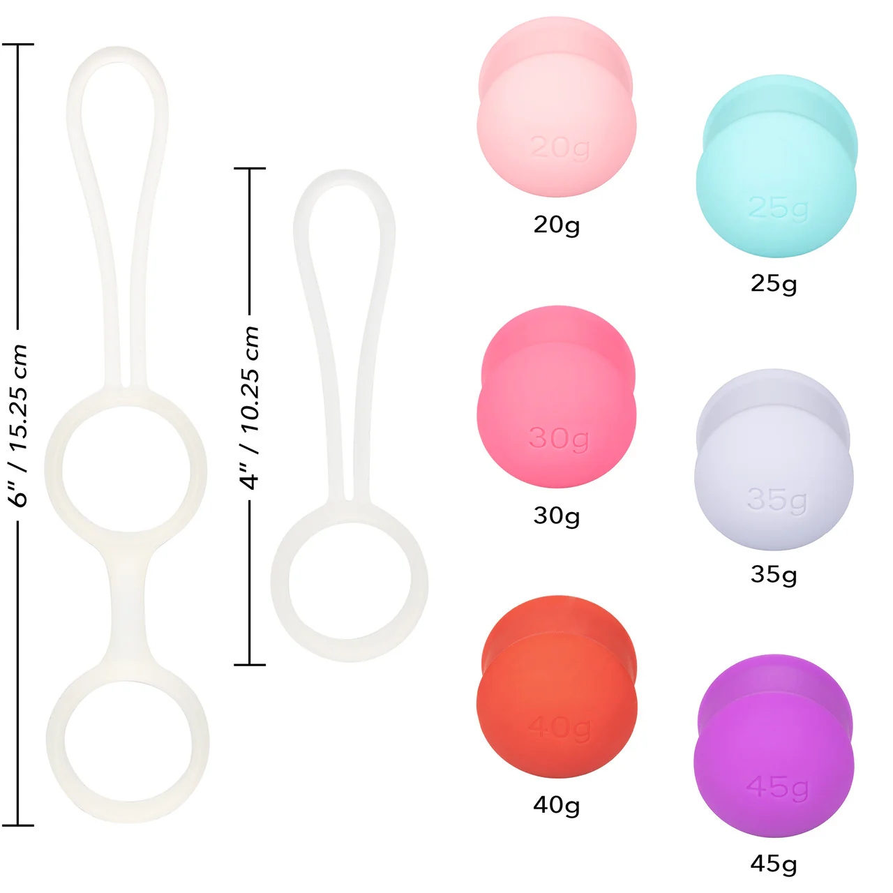She-ology Interchangeable Weighted Silicone Kegel Set by CalExotics - Image 5