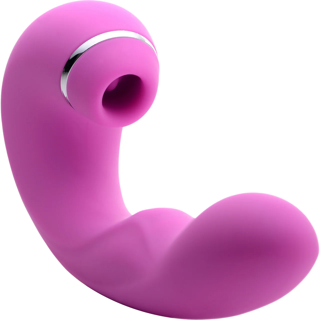 Shegasm 5 Star Silicone G-Spot Tapping Vibrator & Pressure Wave Clitoral Stimulator - Pink - Image 6