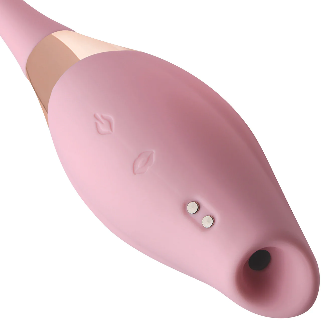 Shegasm 8X Tandem Plus Rechargeable Silicone Suction Clitoral Stimulator & Vibrating Egg - Pink - Image 14
