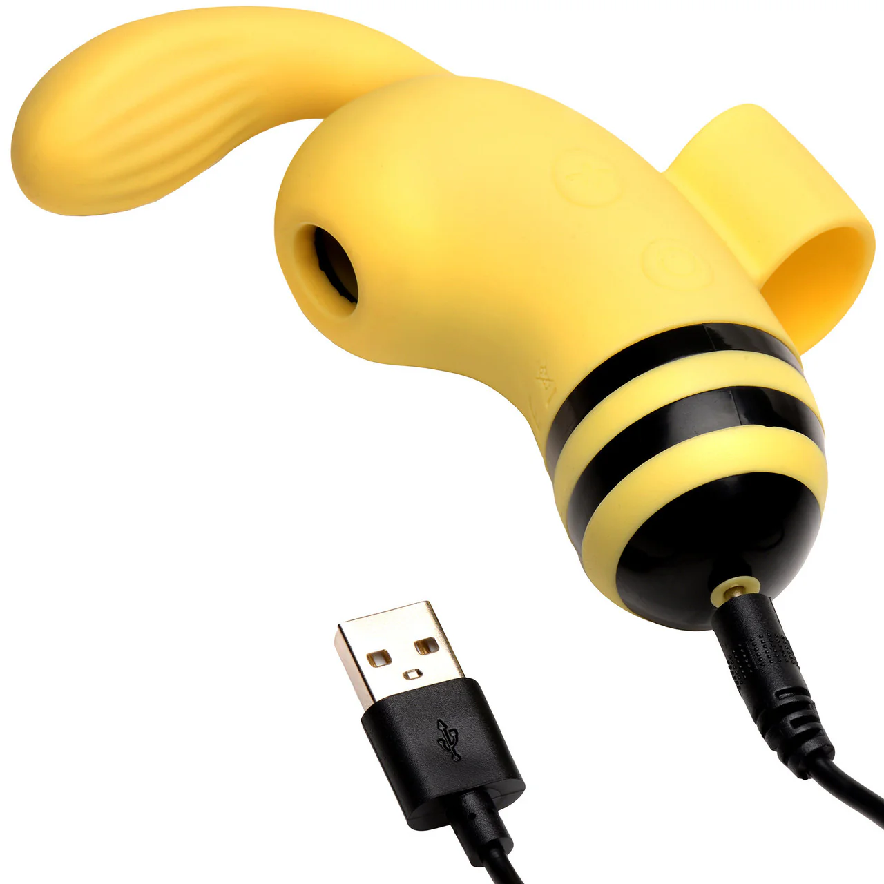 Shegasm Sucky Bee Rechargeable Silicone Clitoral Stimulating Finger Vibrator With Suction - Image 10