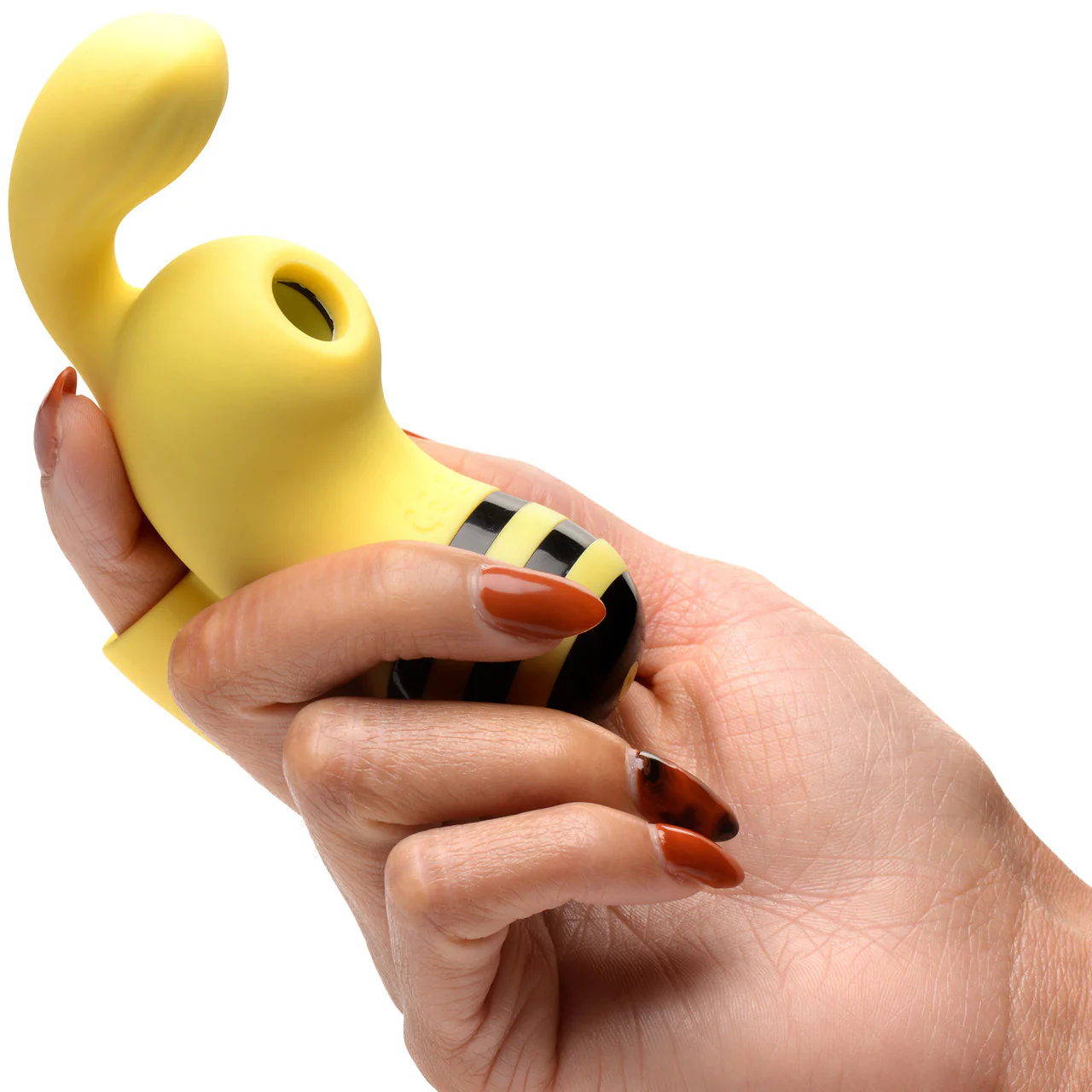 Shegasm Sucky Bee Rechargeable Silicone Clitoral Stimulating Finger Vibrator With Suction - Image 2