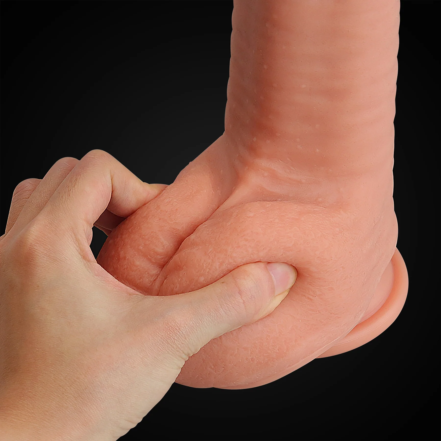 Sigmar XL 9.5" Realistic Dual Density Silicone Dildo With Suction Cup & Balls By Pleasure Engine - Image 11
