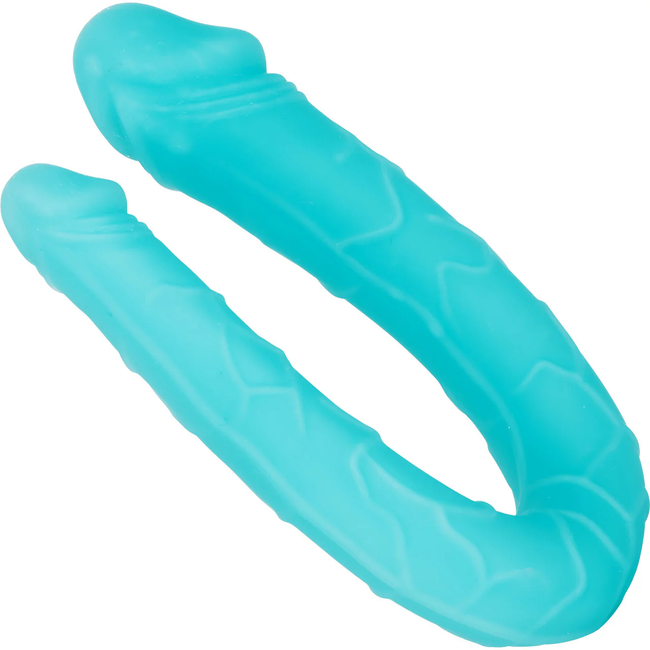 Silicone AC/DC Double Dong by CalExotics - Teal - Image 3