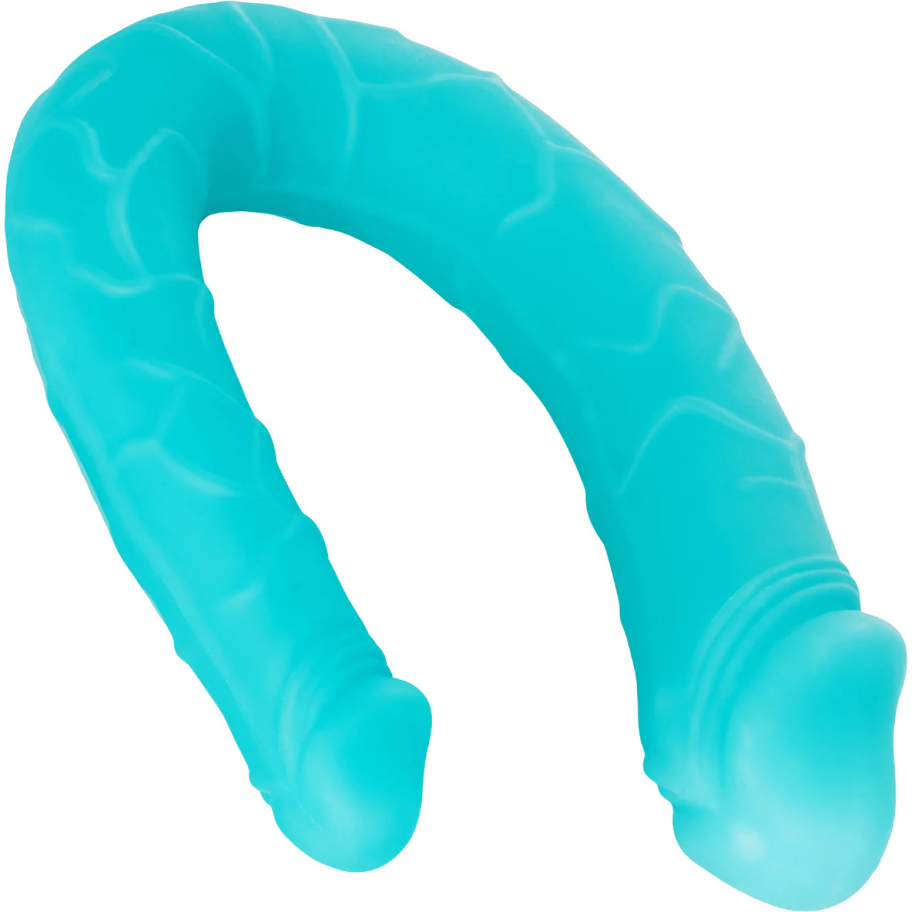 Silicone AC/DC Double Dong by CalExotics - Teal - Image 4