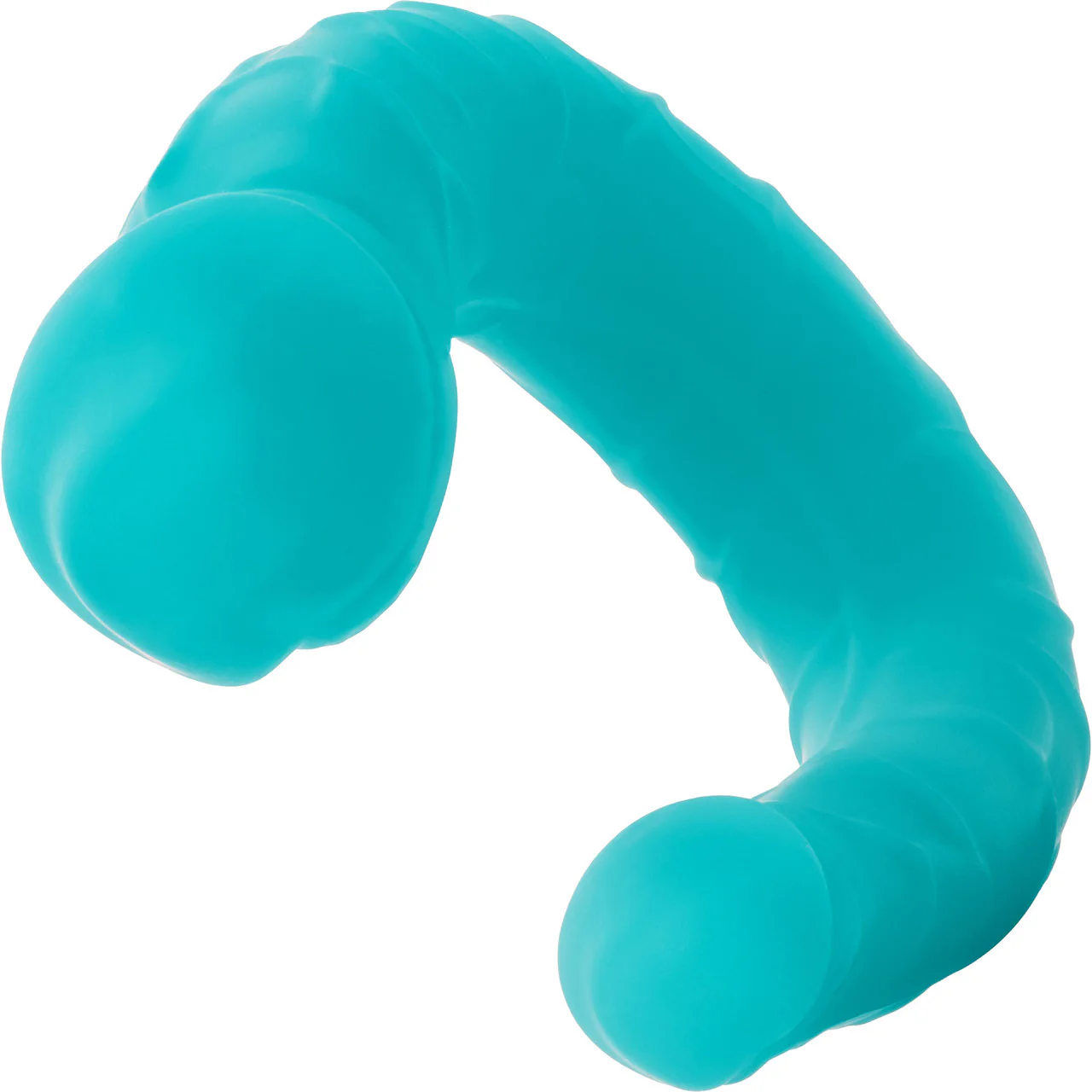 Silicone AC/DC Double Dong by CalExotics - Teal - Image 6