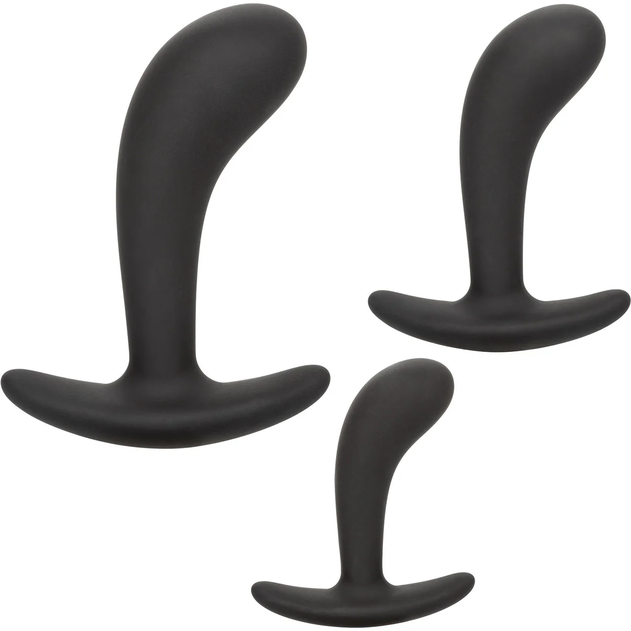 Silicone Prostate 3-Piece Kit By CalExotics - Black - Image 3
