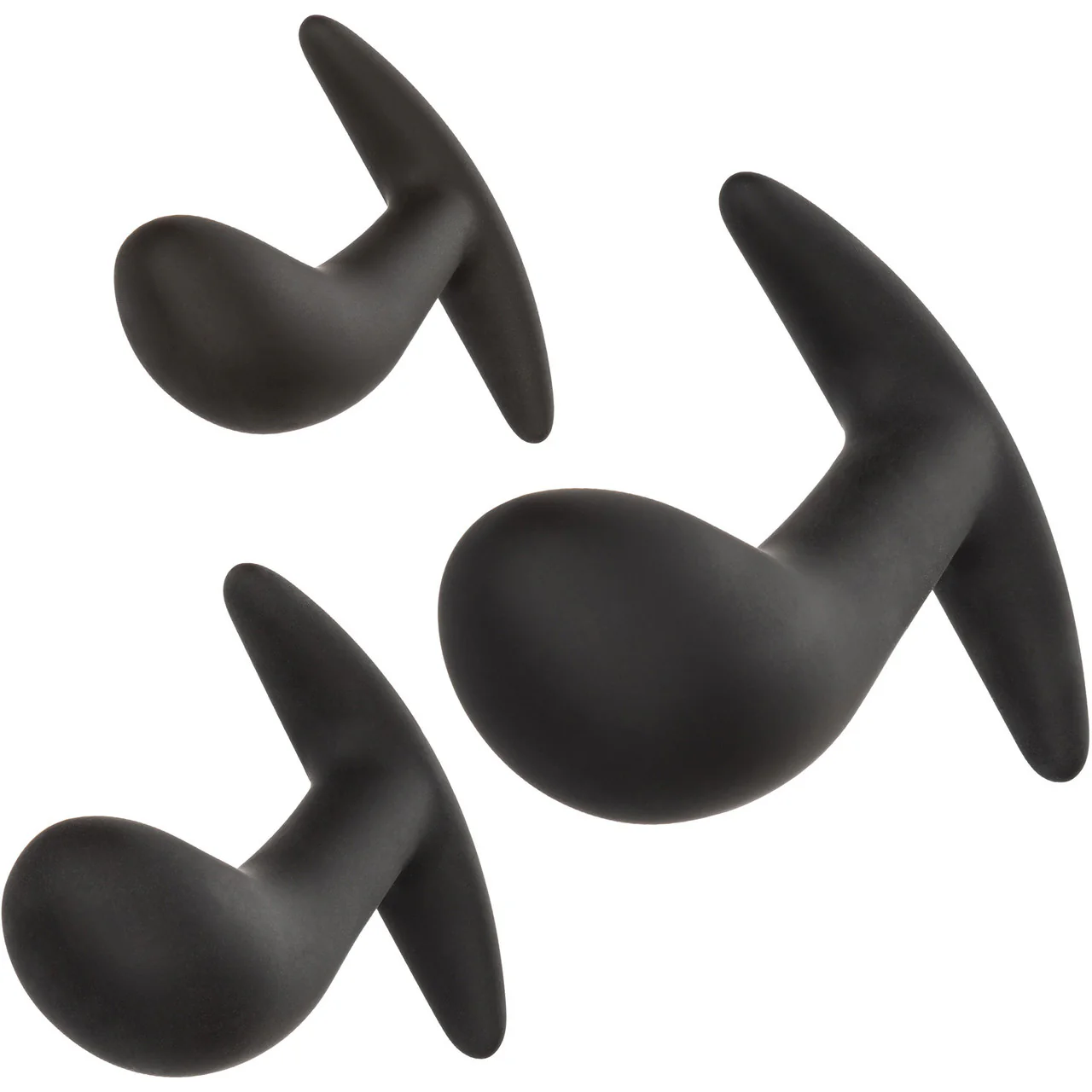 Silicone Prostate 3-Piece Kit By CalExotics - Black - Image 4