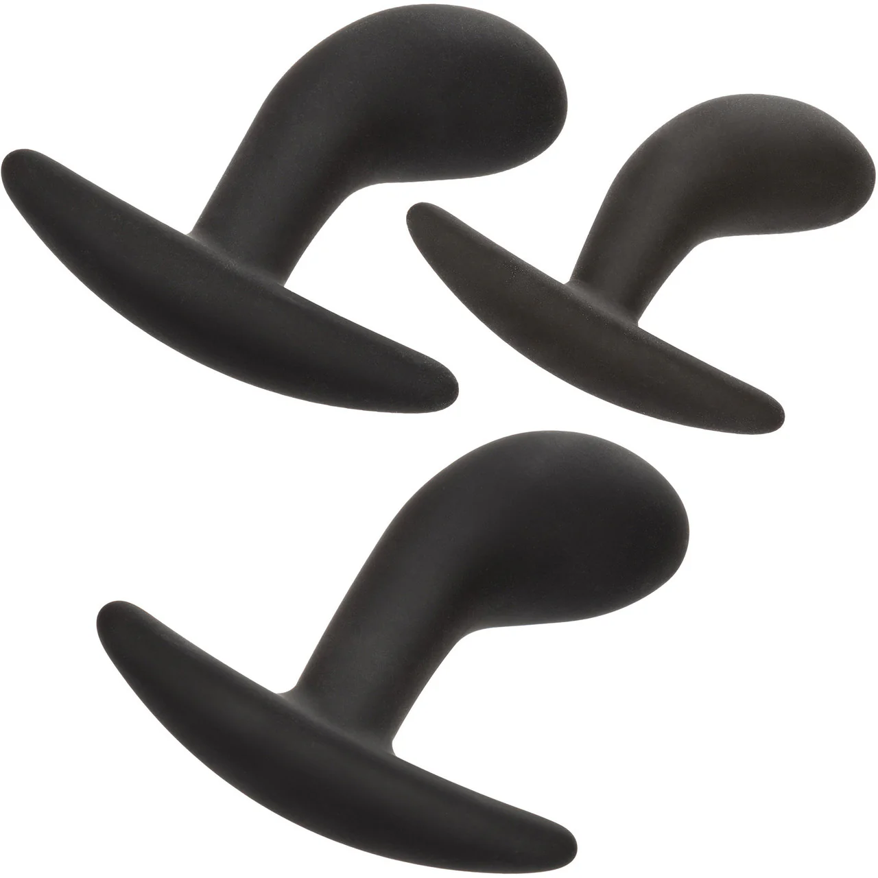 Silicone Prostate 3-Piece Kit By CalExotics - Black - Image 5