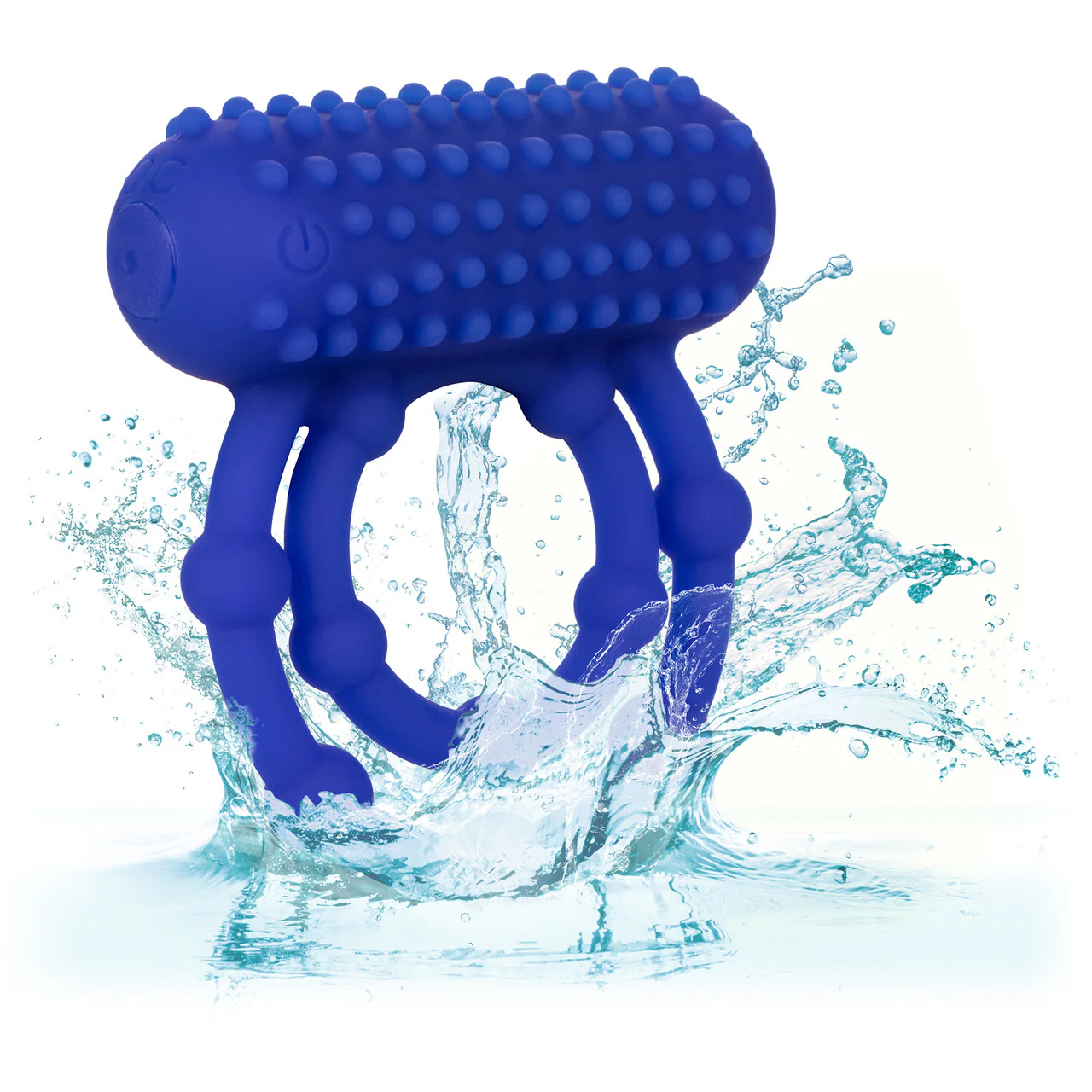 Silicone Rechargeable 10 Bead Maximus Vibrating Cock Ring By CalExotics - Image 6