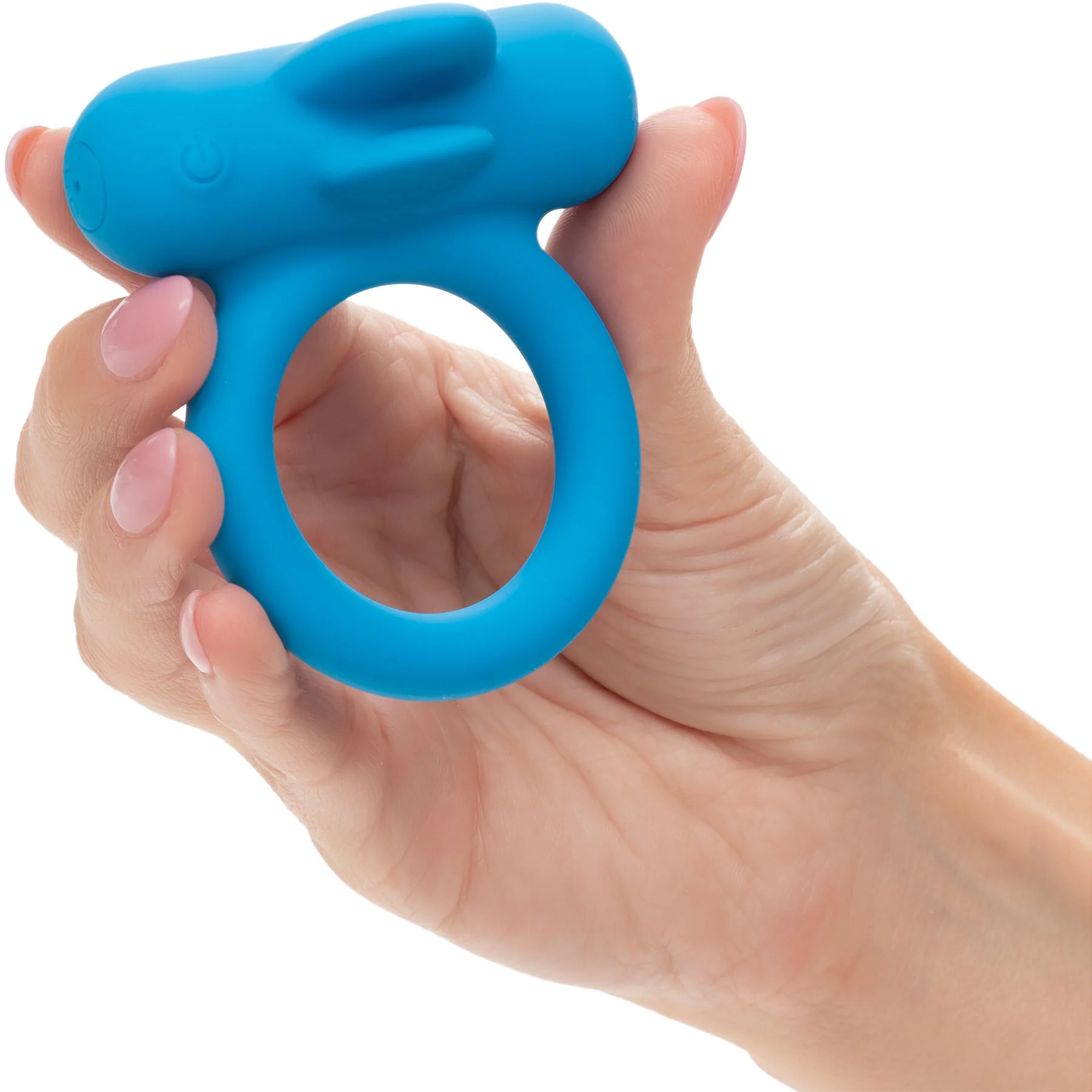 Silicone Rechargeable Double Trouble® Vibrating Cock Ring By CalExotics - Image 2
