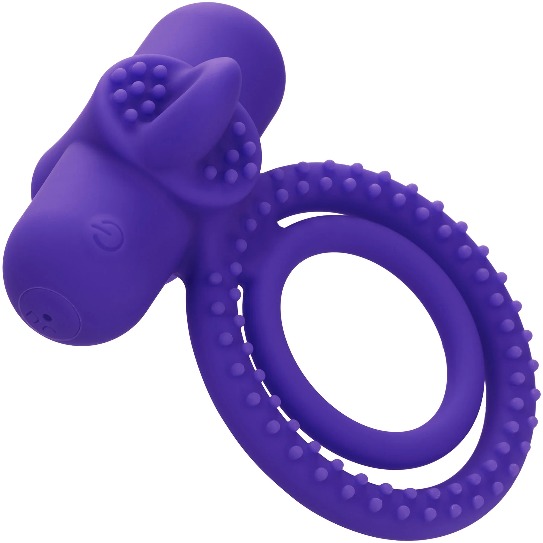 Silicone Rechargeable Dual Climaxer Vibrating Cock Ring By CalExotics - Image 5