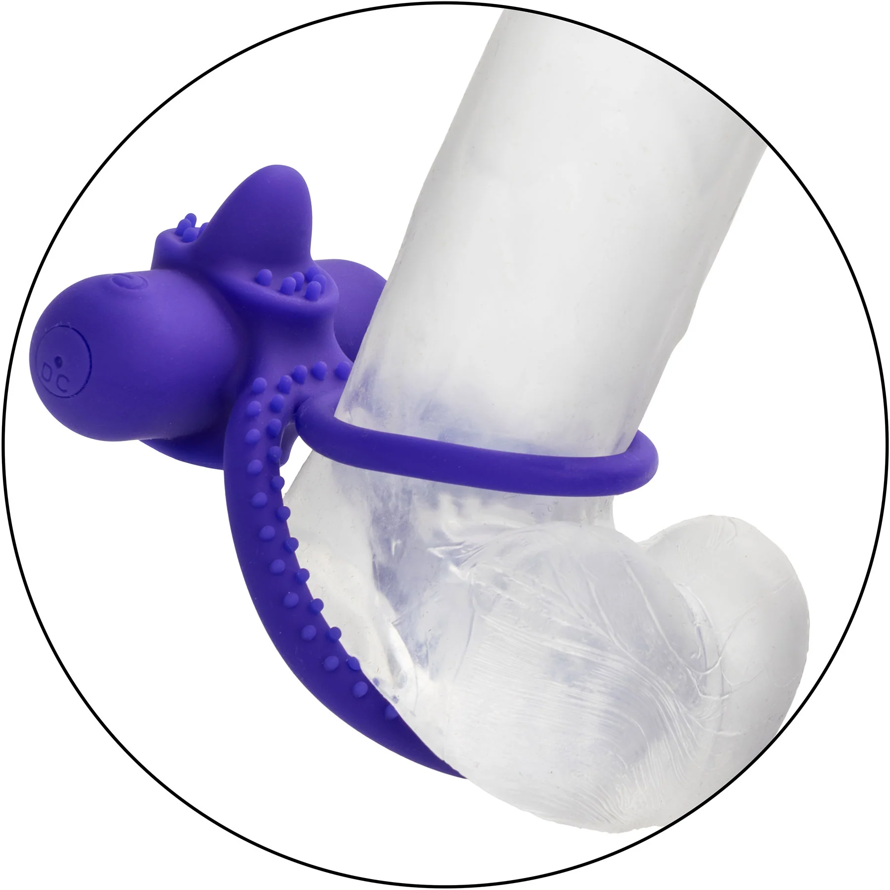Silicone Rechargeable Dual Climaxer Vibrating Cock Ring By CalExotics - Image 8
